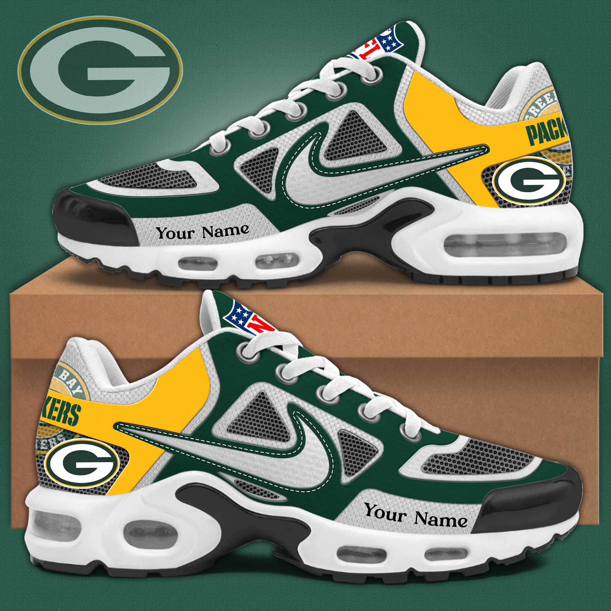 Green Bay Packers Sport Shoes Editions Limited PT72304