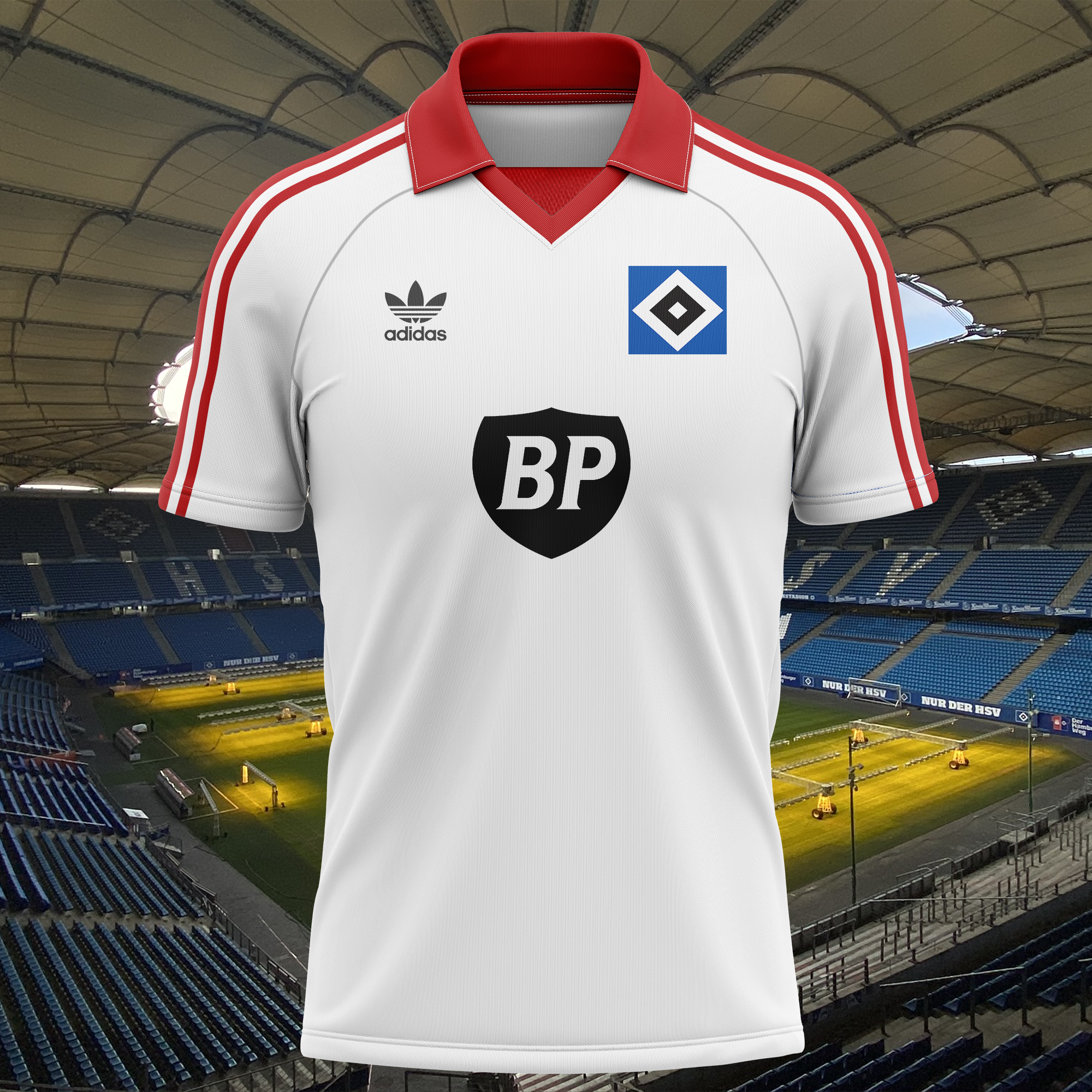Hamburger SV 1980-81 Home Kit Retro Shirt PT68583