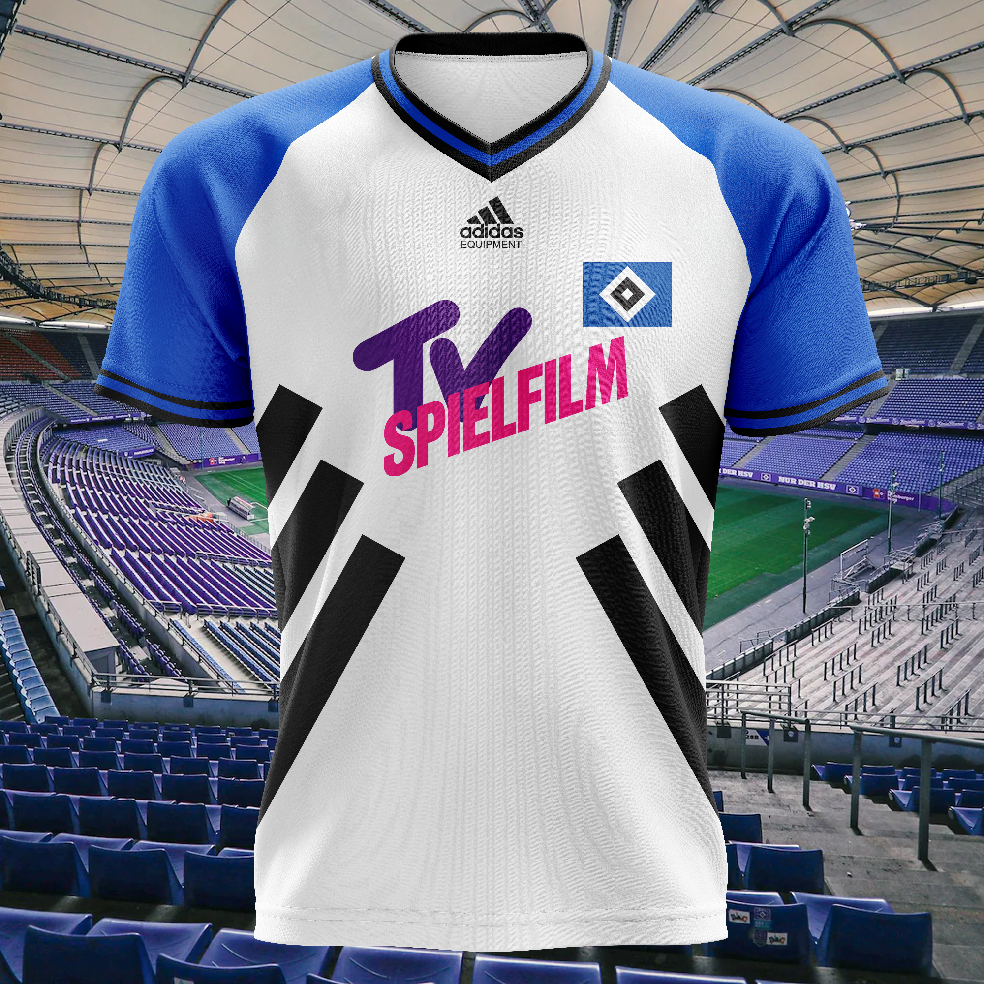Hamburger SV 1994-95 Home Kit Retro Shirt PT68562