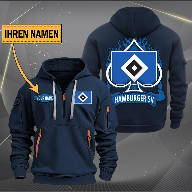 Hamburger Sv Quarter Zip Hoodie PT70802