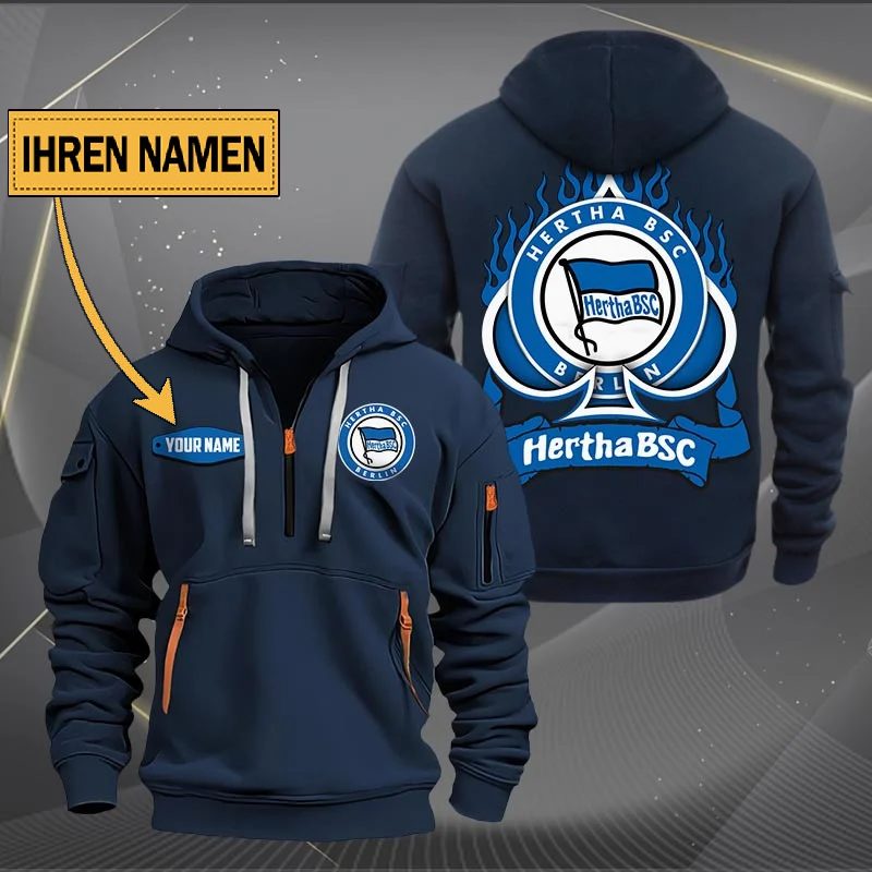Hertha Bsc Quarter Zip Hoodie PT70812