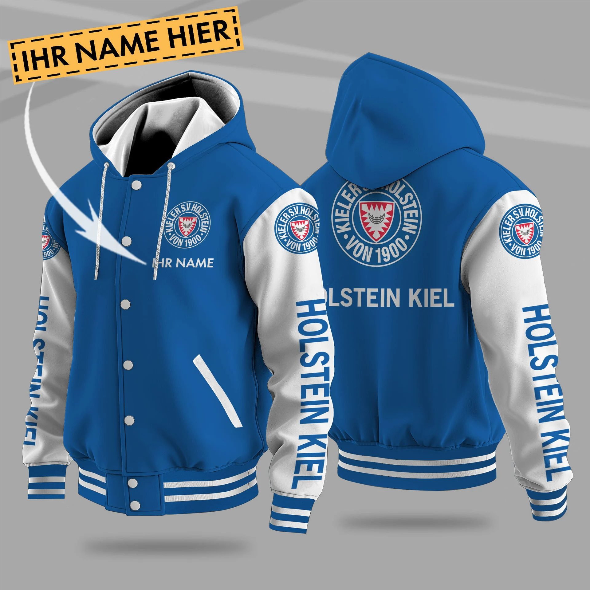 Holstein Kiel Hooded Baseball Jacket PT71281
