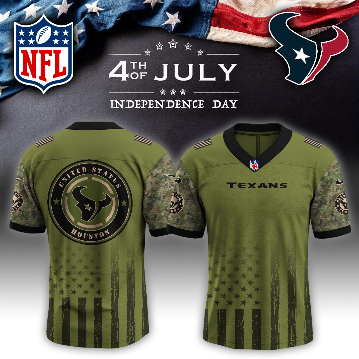 Houston Texans NFL x Independent Day Jersey PT70271