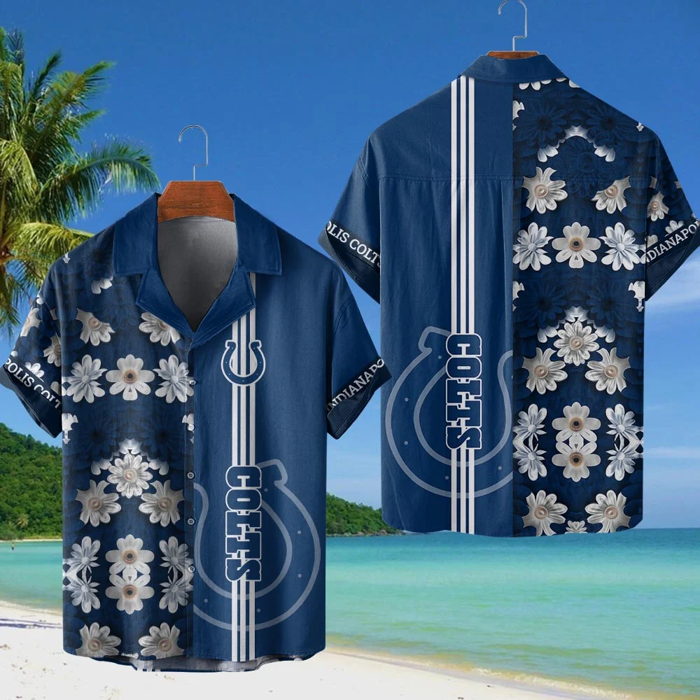 Indianapolis Colts NFL Flower Hawaiian Shirt PT68471