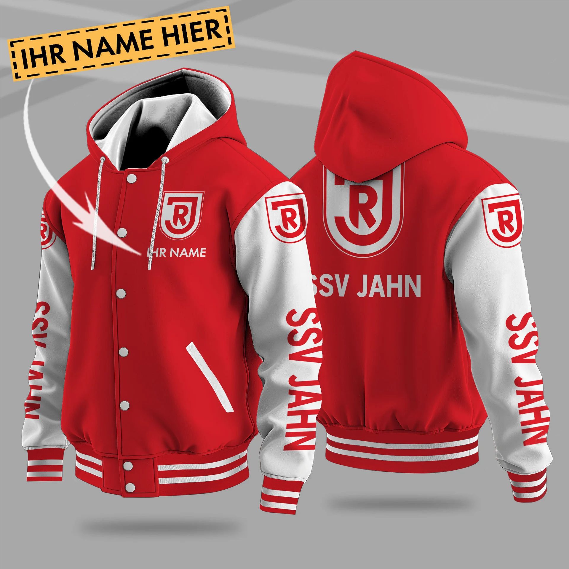 Jahn Regensburg Hooded Baseball Jacket PT71282