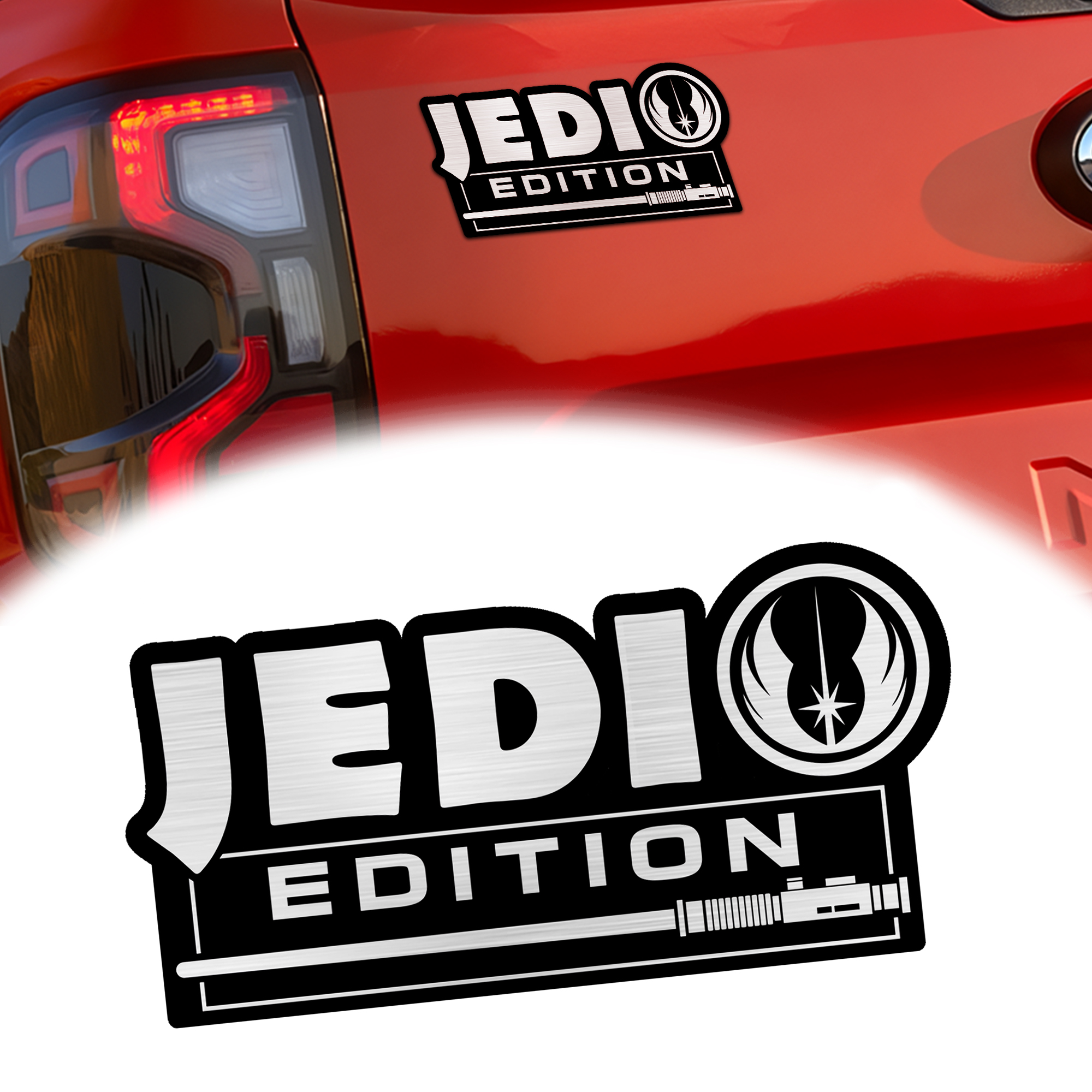 Jedi Laser Engraved Car Emblem Version 1 MS10210