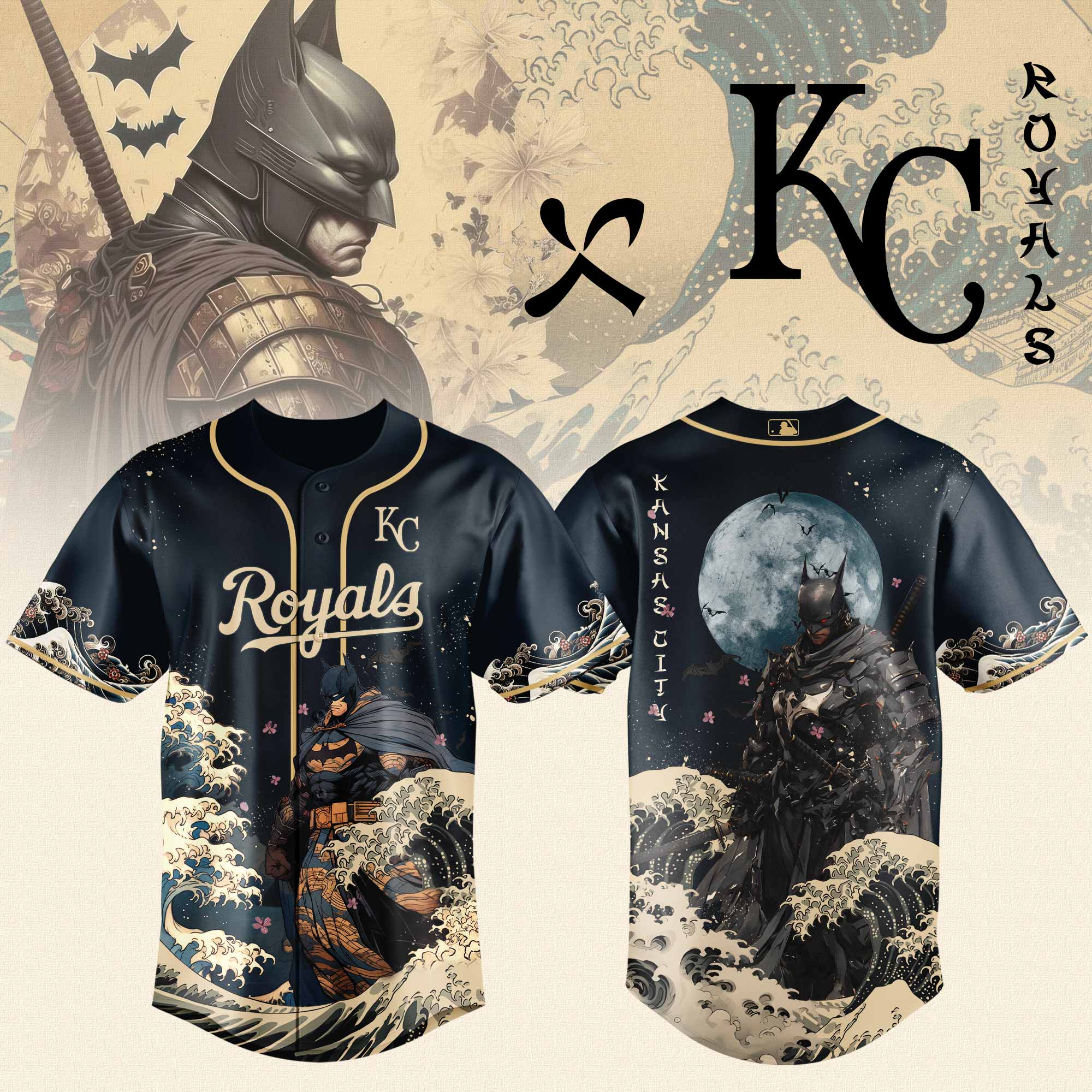 Kansas City Royals x Batman Night Limited Edition Jersey 2025 PT71801