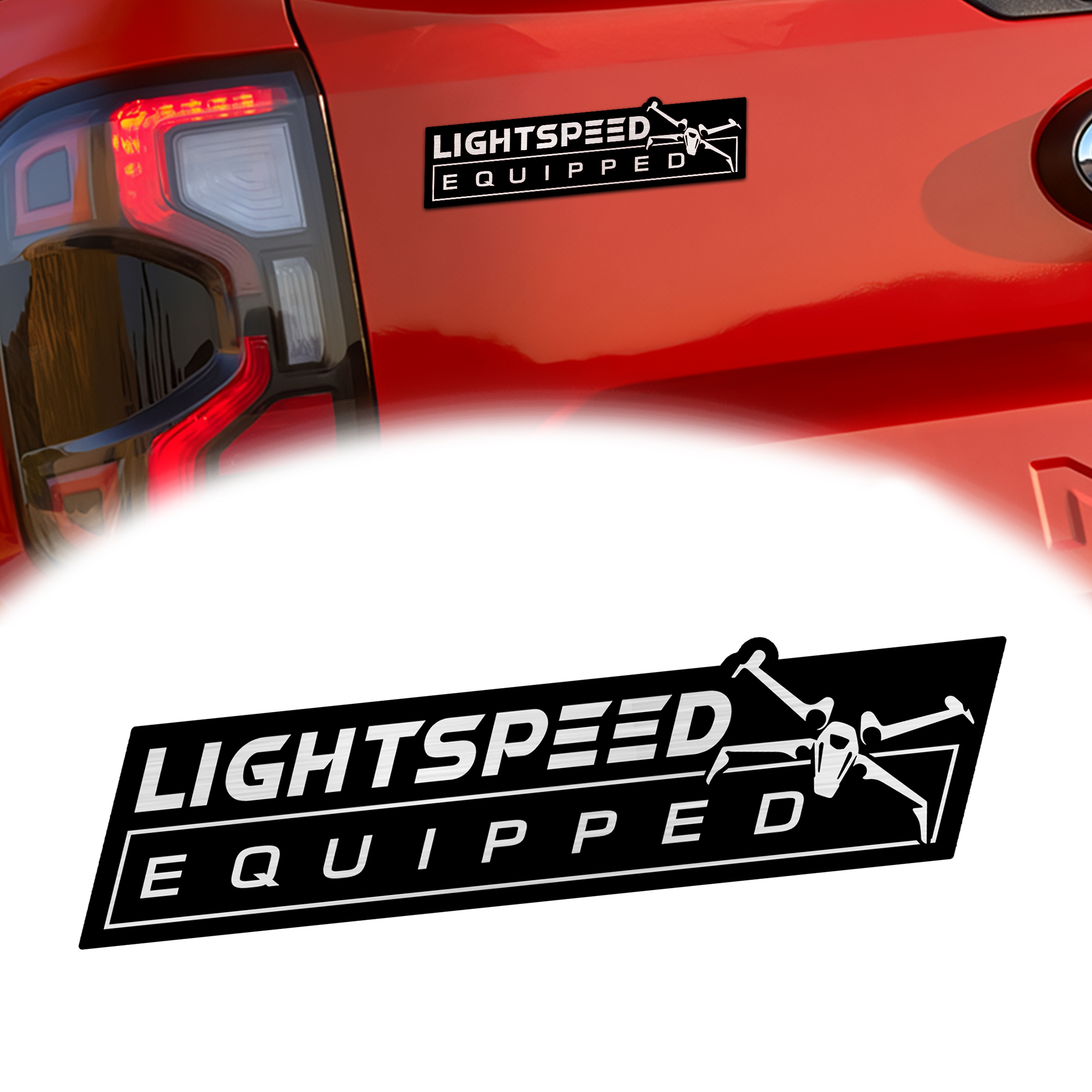 Light Speed Laser Engraved Car Emblem MS10235