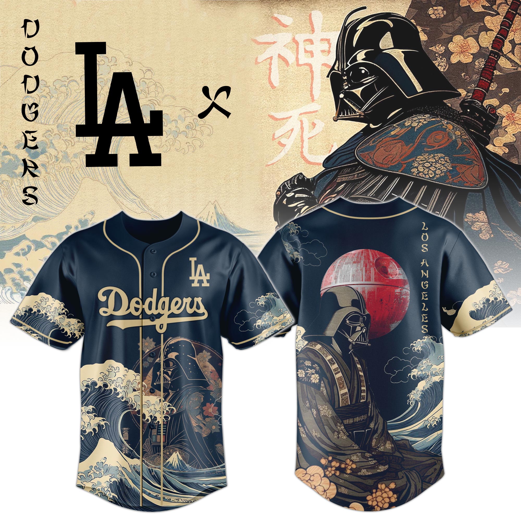 Lord Vader X Dodgers 2025 Japan Edition Jersey PT71818