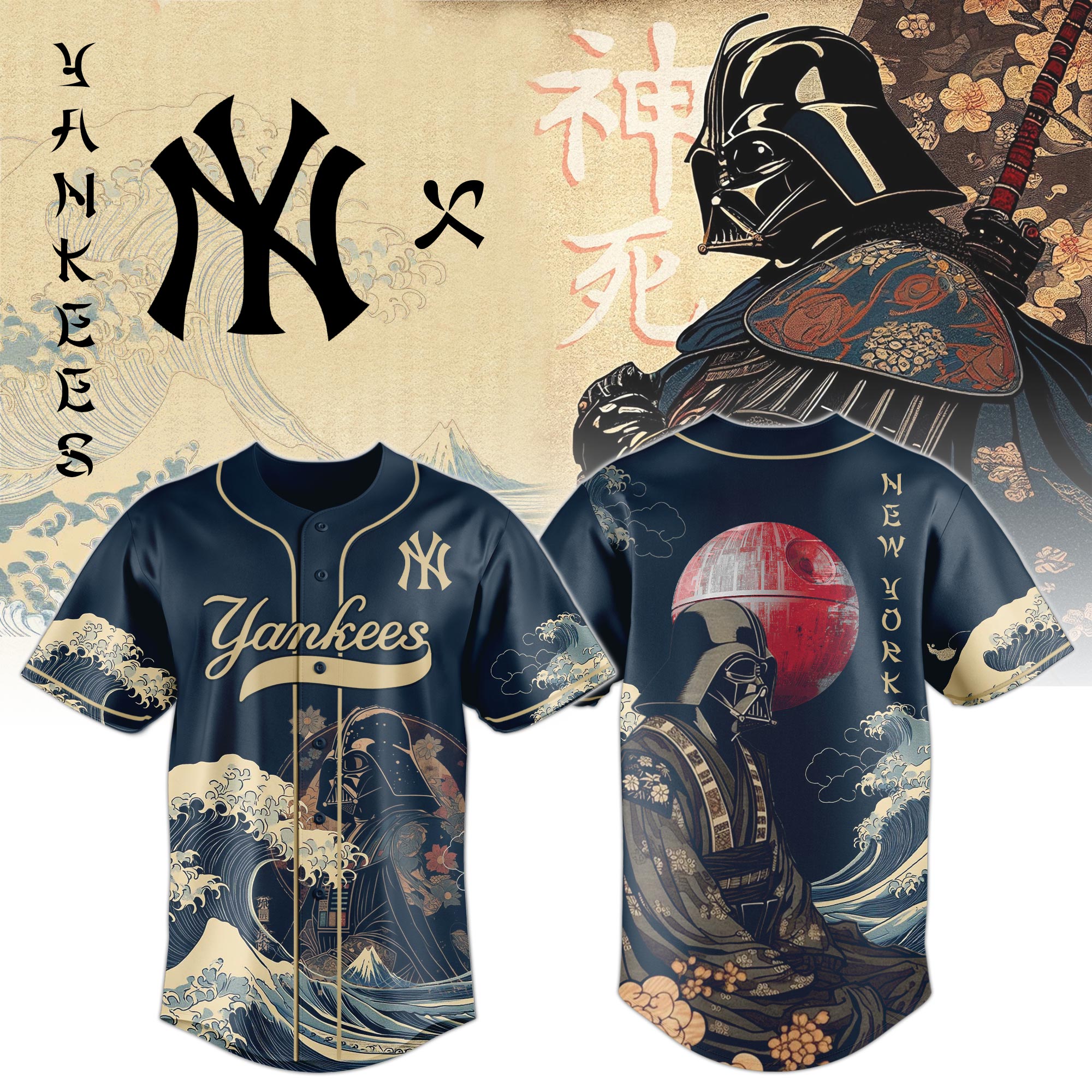 Lord Vader X Yankees 2025 Japan Edition Jersey PT71838