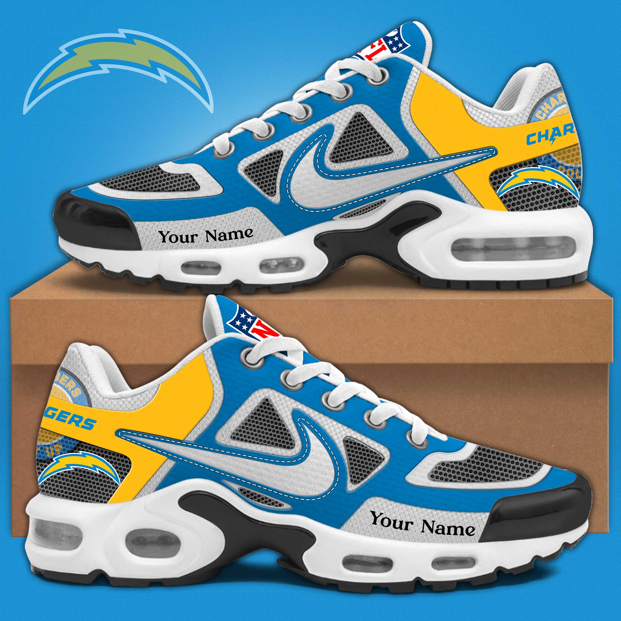 Los Angeles Chargers Sport Shoes Editions Limited PT72310