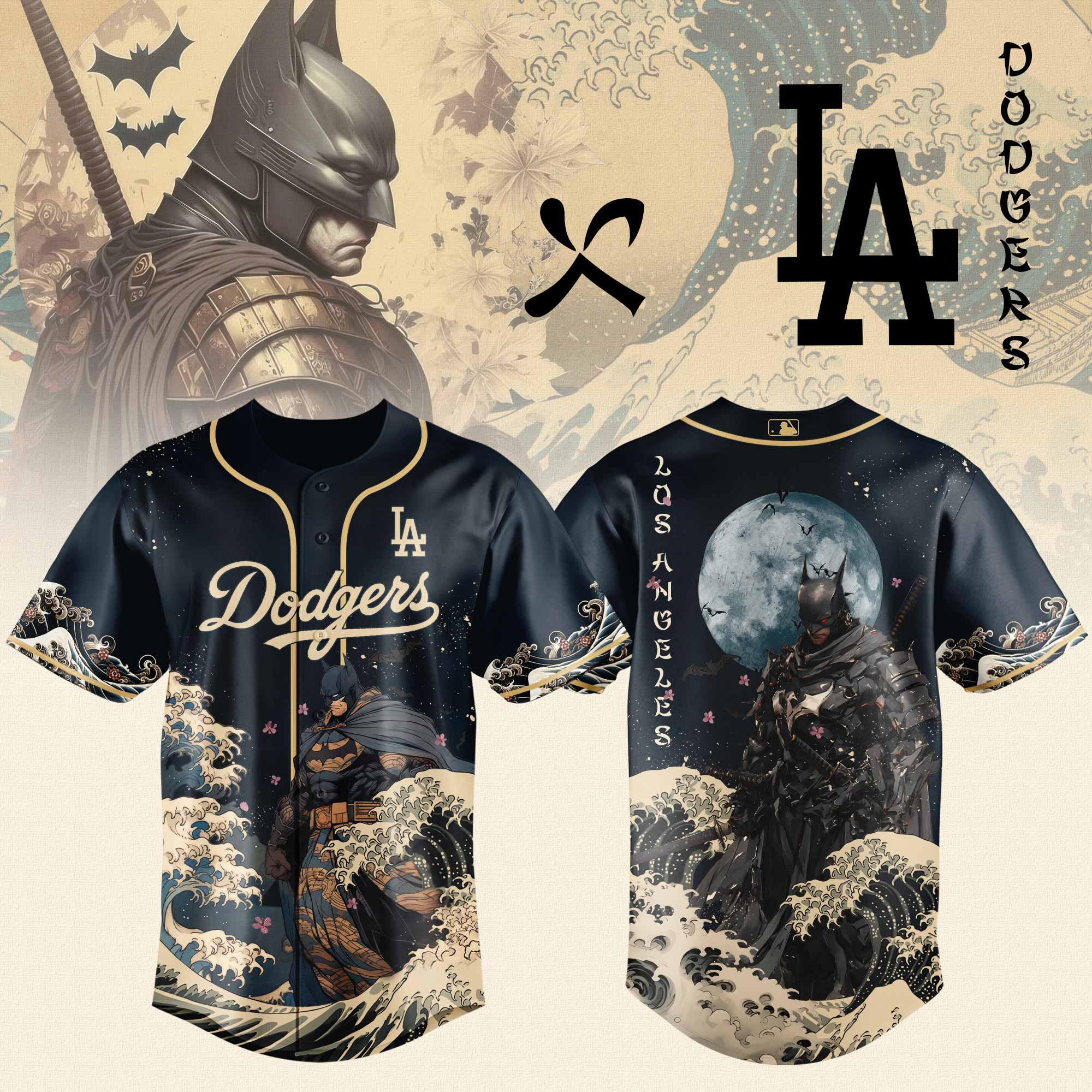Los Angeles Dodgers x Batman Night Limited Edition Jersey 2025 PT71795