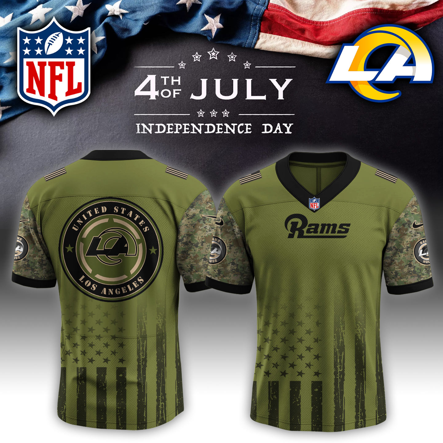 Los Angeles Rams NFL x Independent Day Jersey PT70255
