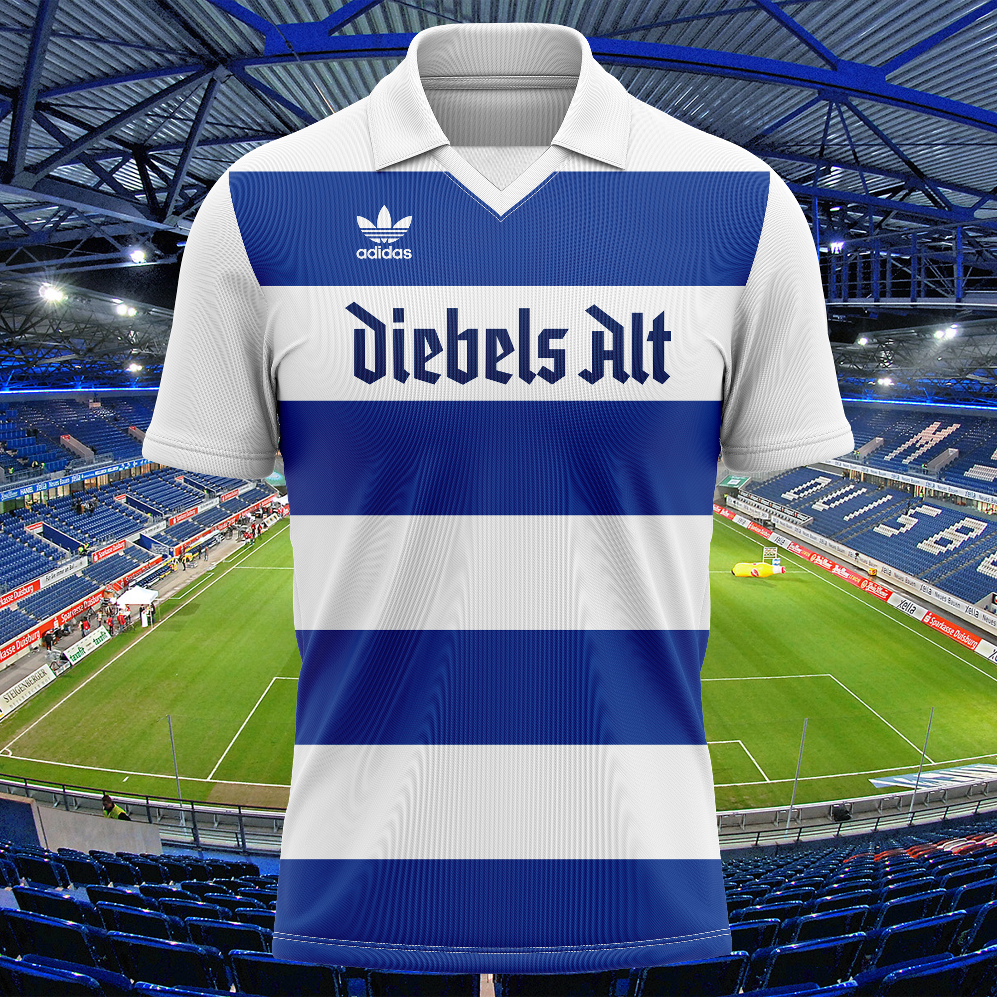 MSV Duisburg 1980-81 Home Kit Retro Shirt PT68585