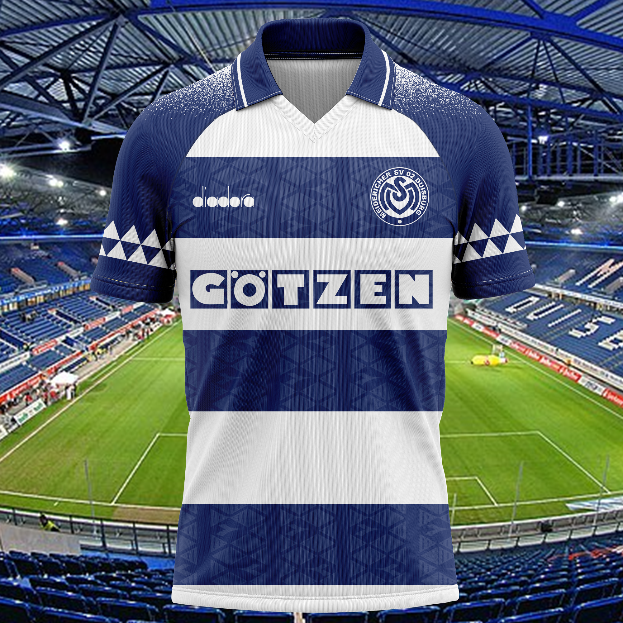 MSV Duisburg 1994-95 Home Kit Retro Shirt PT68564
