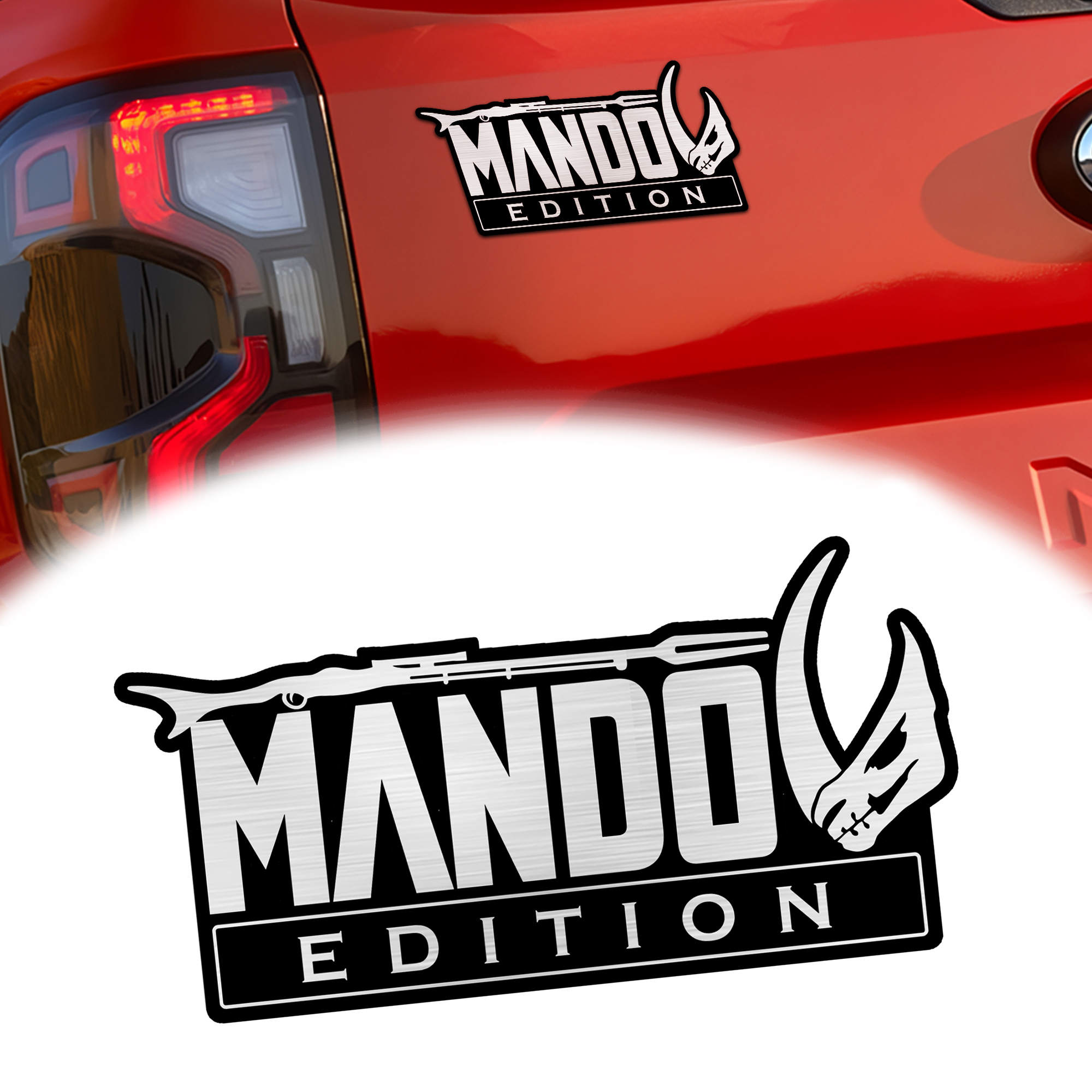 Mando Laser Engraved Car Emblem Version 1 MS10225