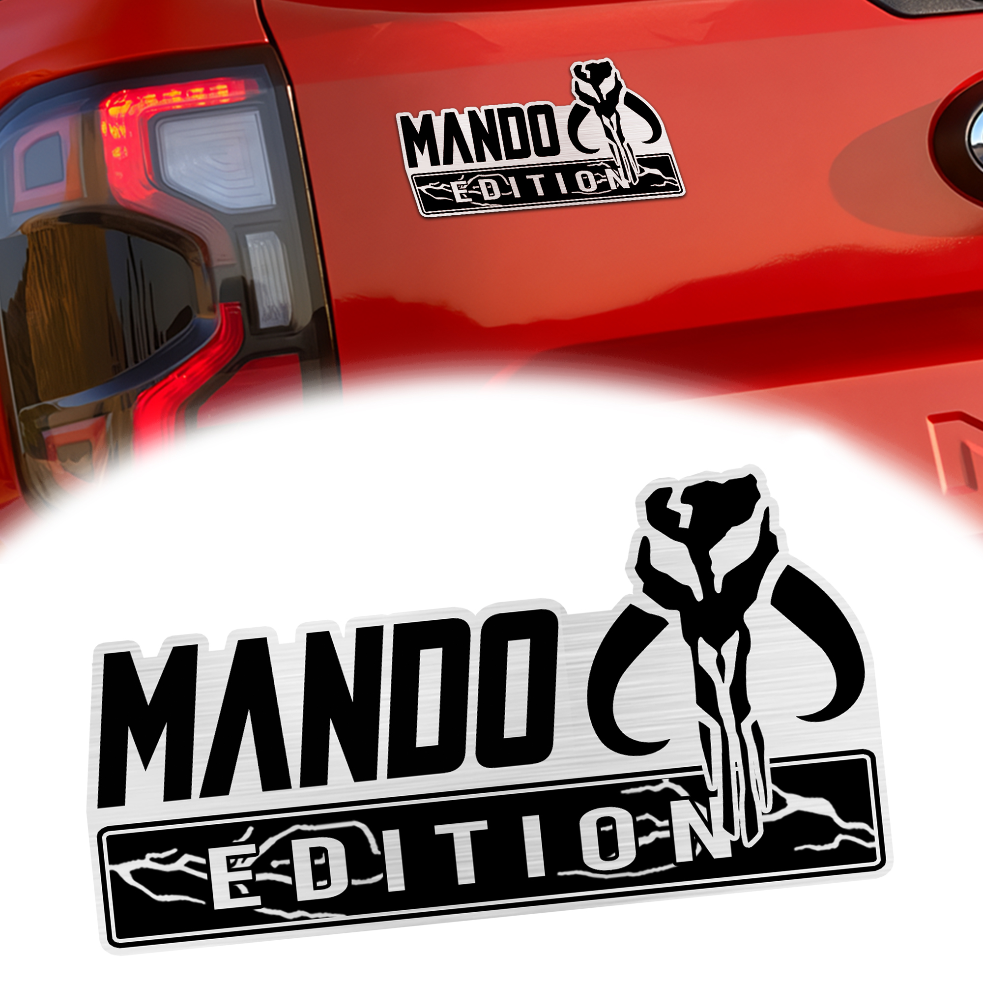 Mando Laser Engraved Car Emblem Version 2 MS10226