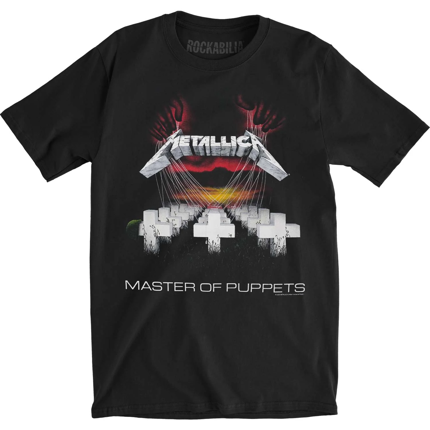 Master Of Puppets European Tour 86 Back Print Slim Fit T-shirt MS00013