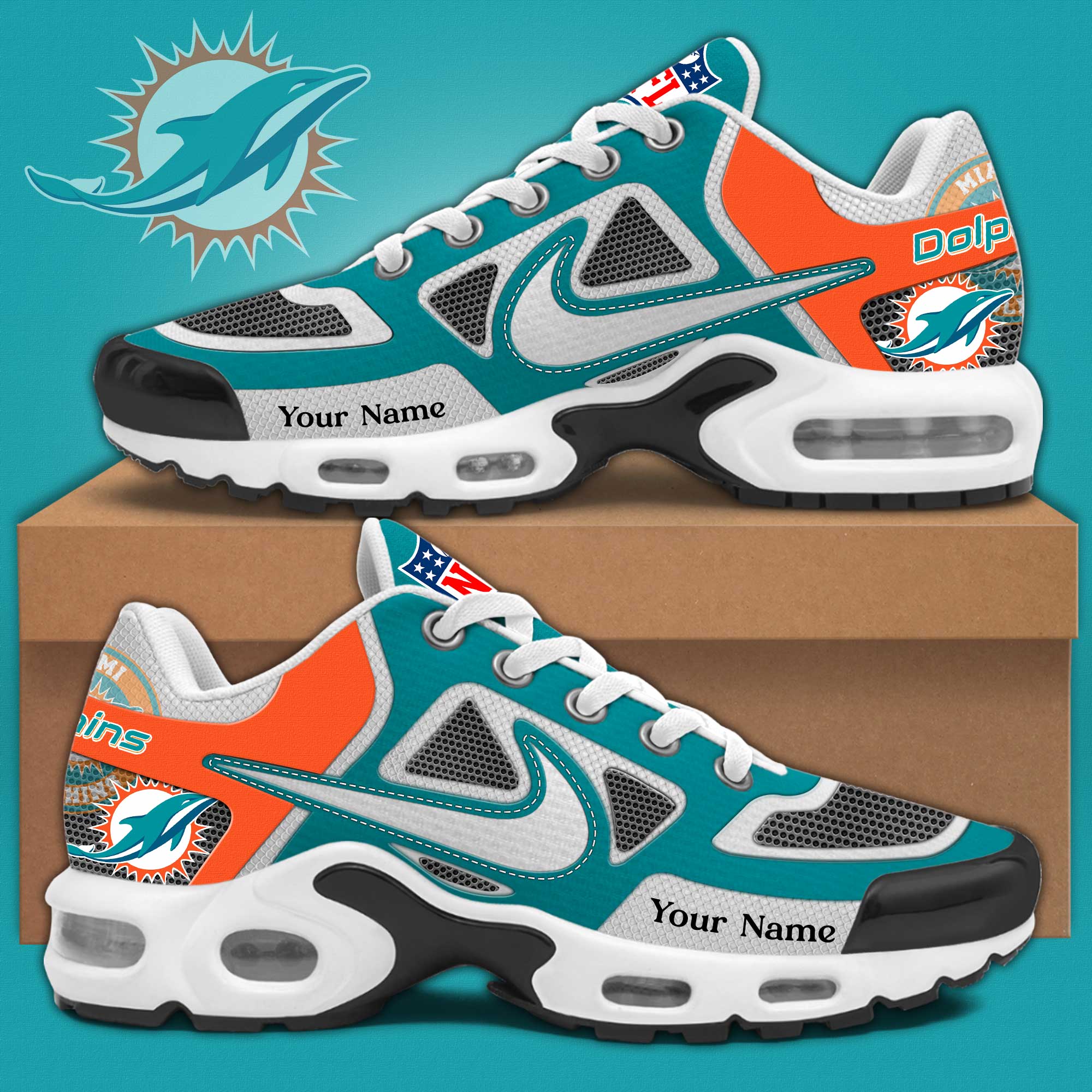 Miami Dolphins Sport Shoes Editions Limited PT72312