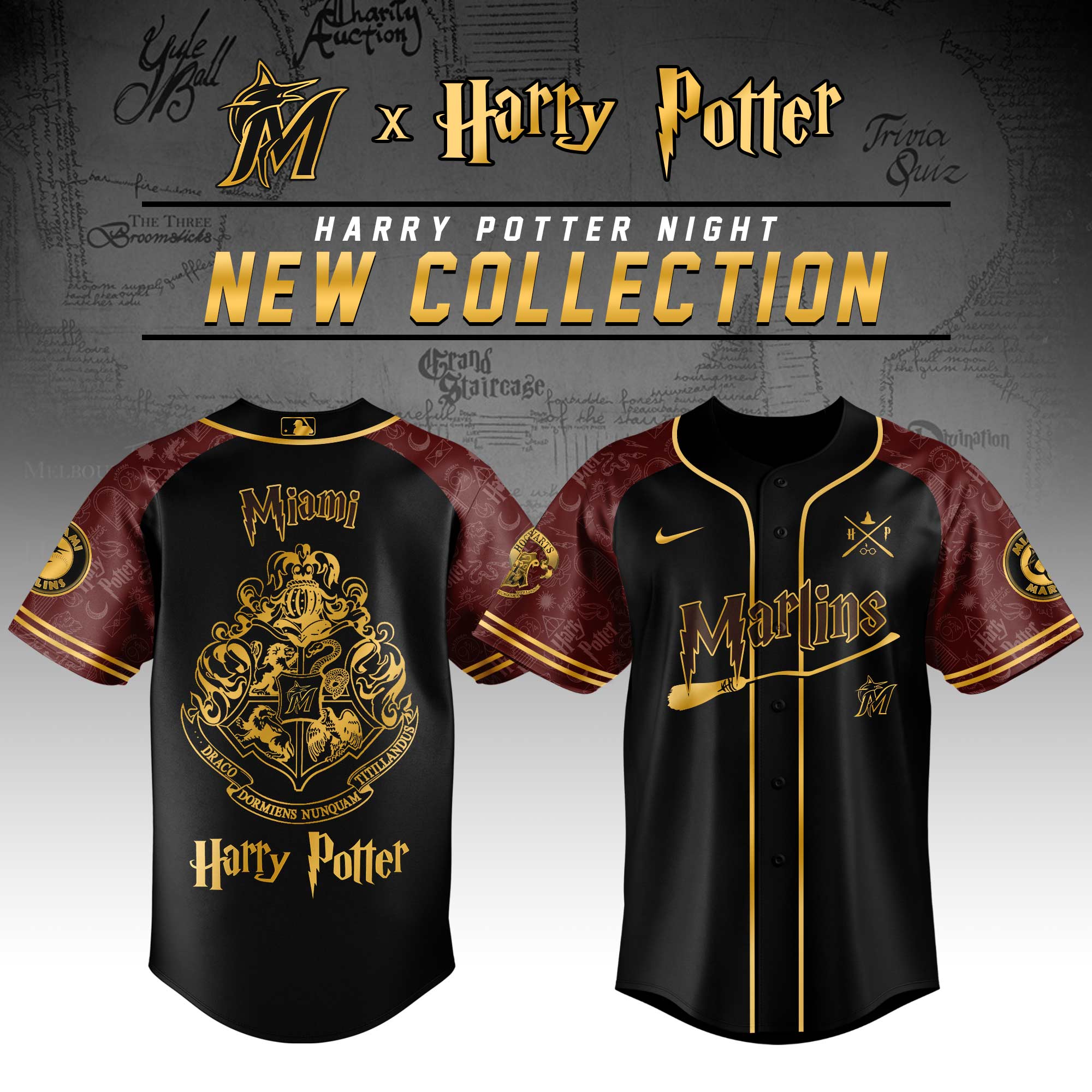 Miami Marlins Mlb X Harry Potter Limited Edition Jersey 2025 PT67701