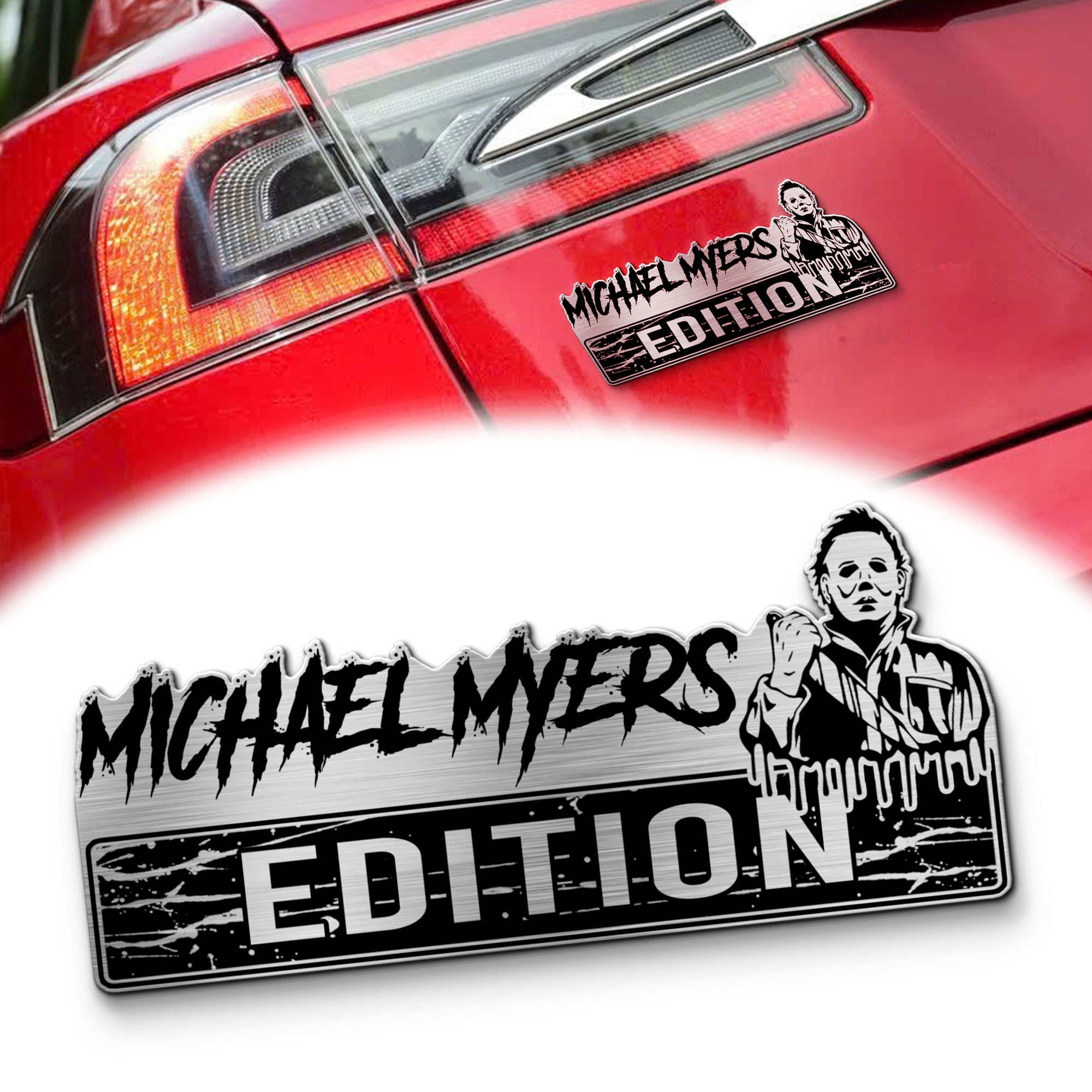 Michael Myers Edition Laser Engraved Car Name Emblem MS10181