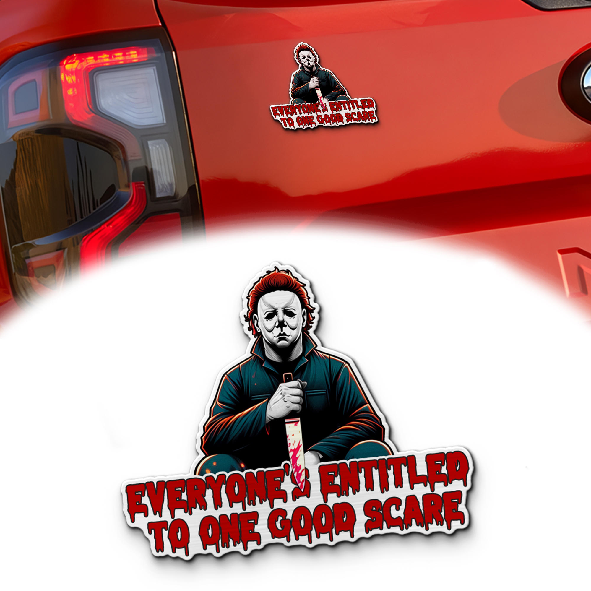 Michael Myers Signature And Iconic Quote Edition Laser Engraved Name Emblem MS10165