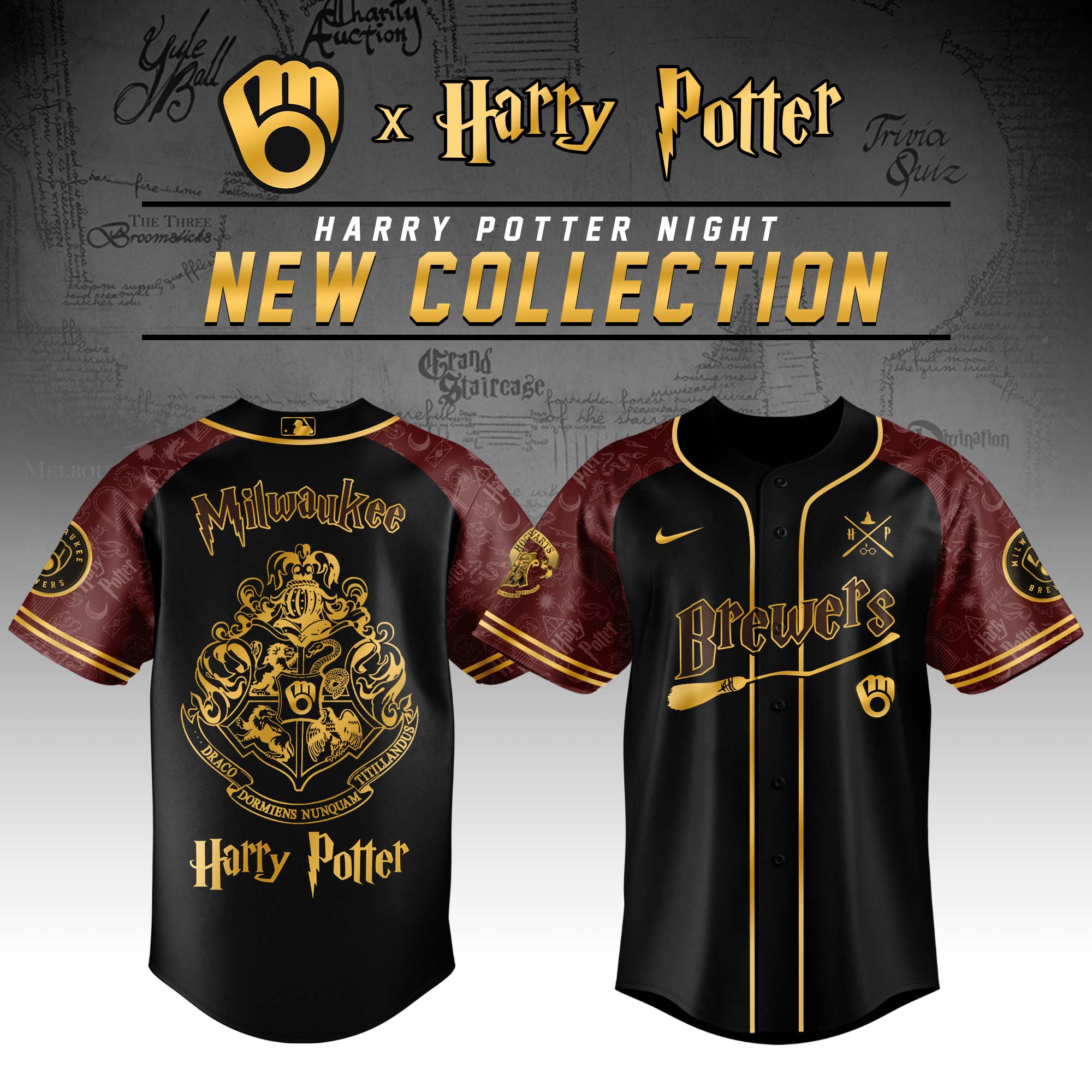 Milwaukee Brewers Mlb X Harry Potter Limited Edition Jersey 2025 PT67702