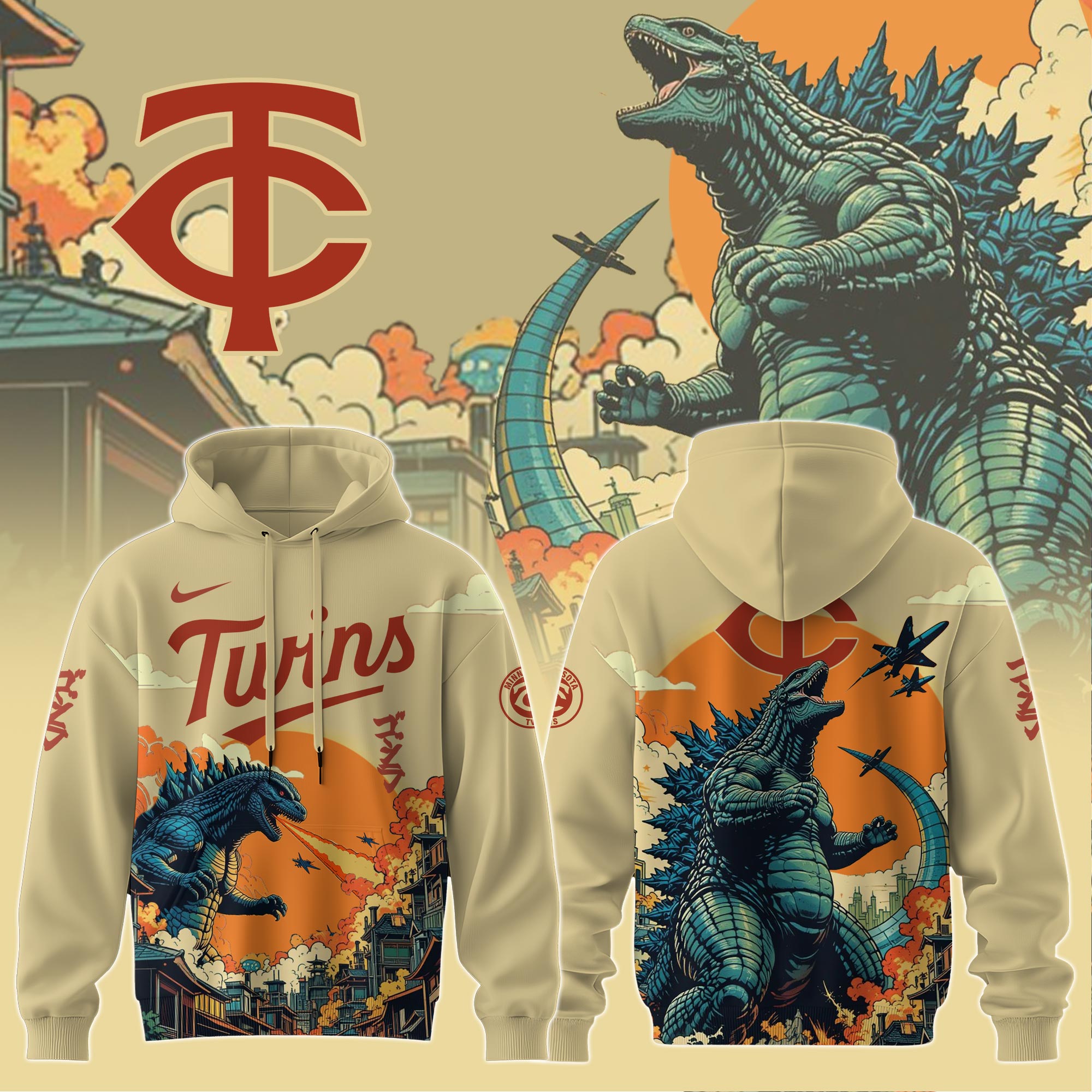 Minnesota Twins Special Godzilla Limited Edition Hoodie PT72801