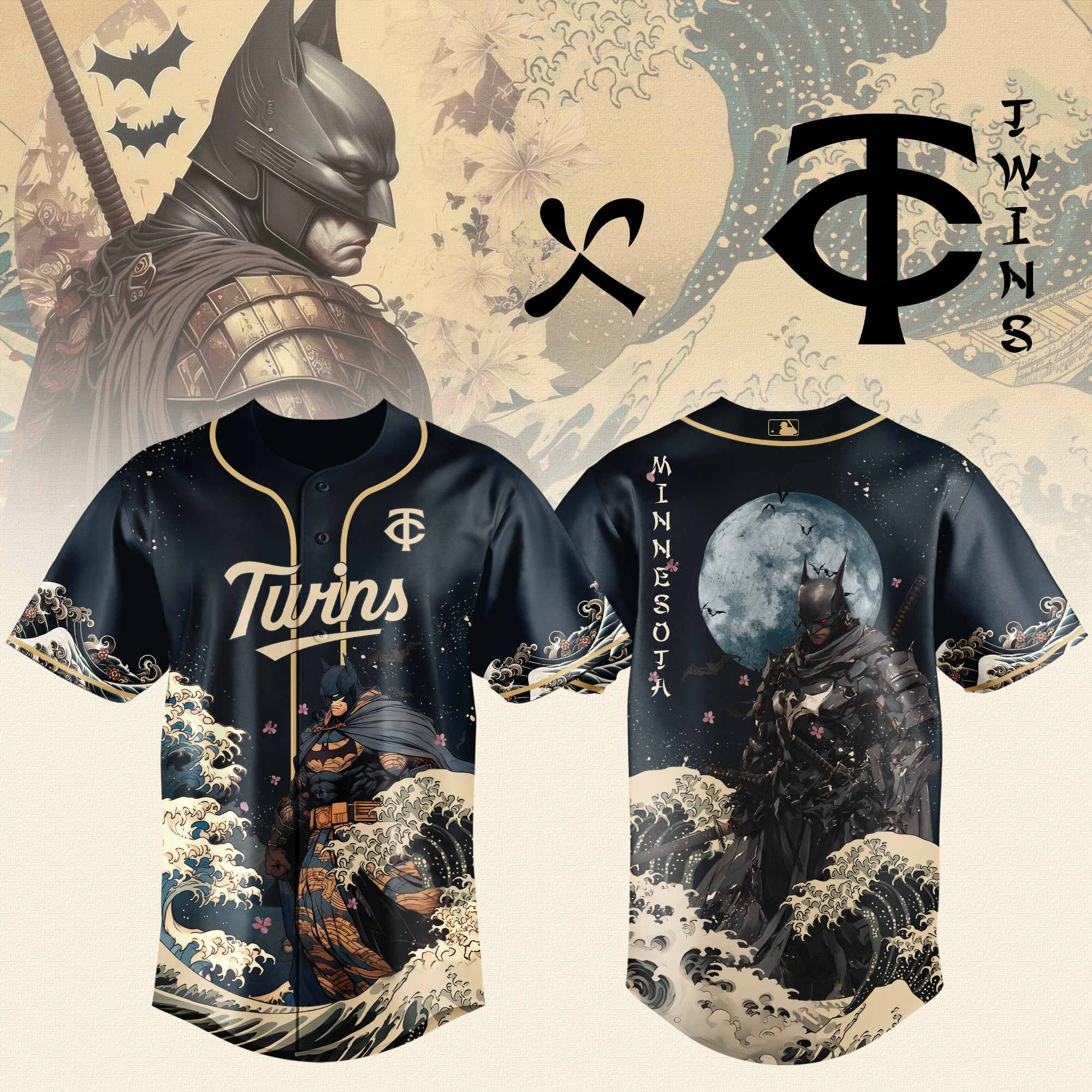 Minnesota Twins x Batman Night Limited Edition Jersey 2025 PT71786
