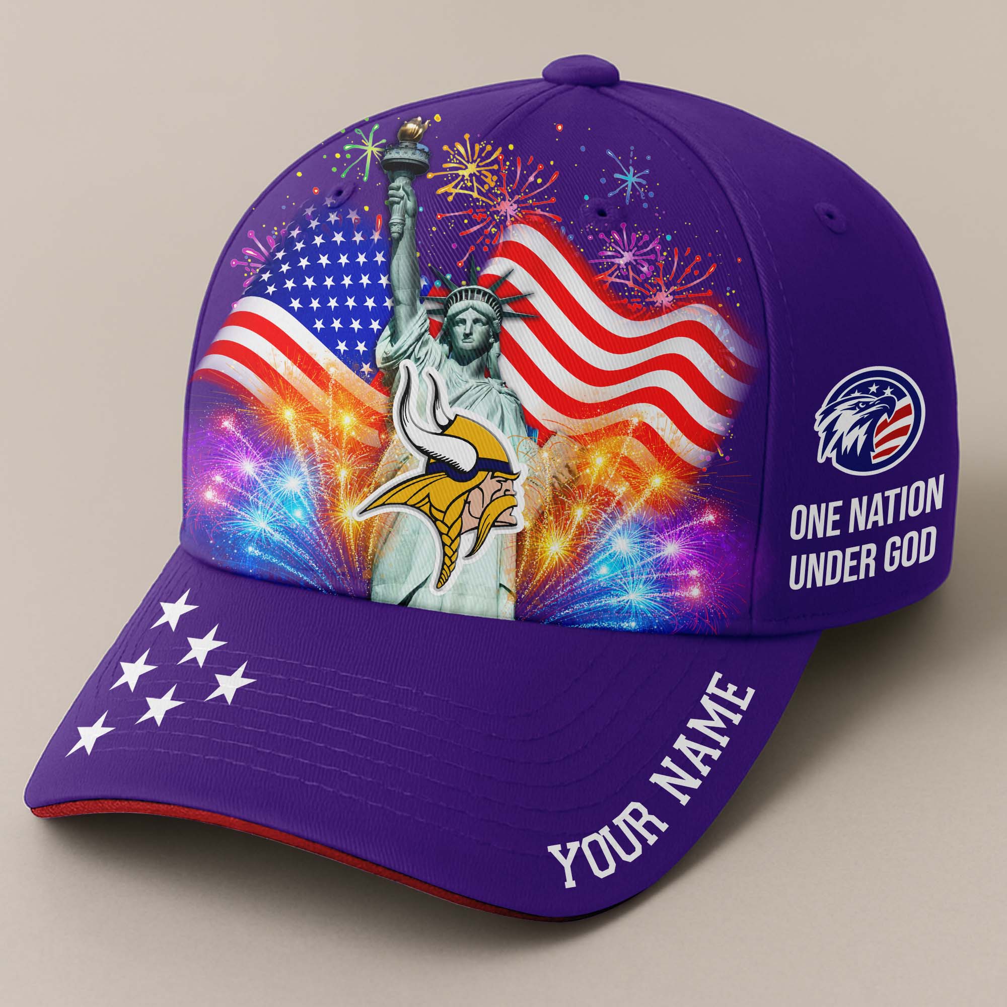 Minnesota Vikings Independence Day Cap PT68519