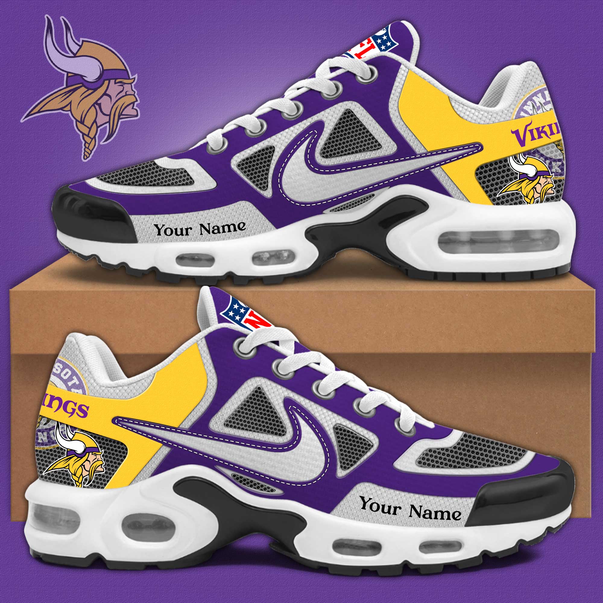 Minnesota Vikings Sport Shoes Editions Limited PT72313