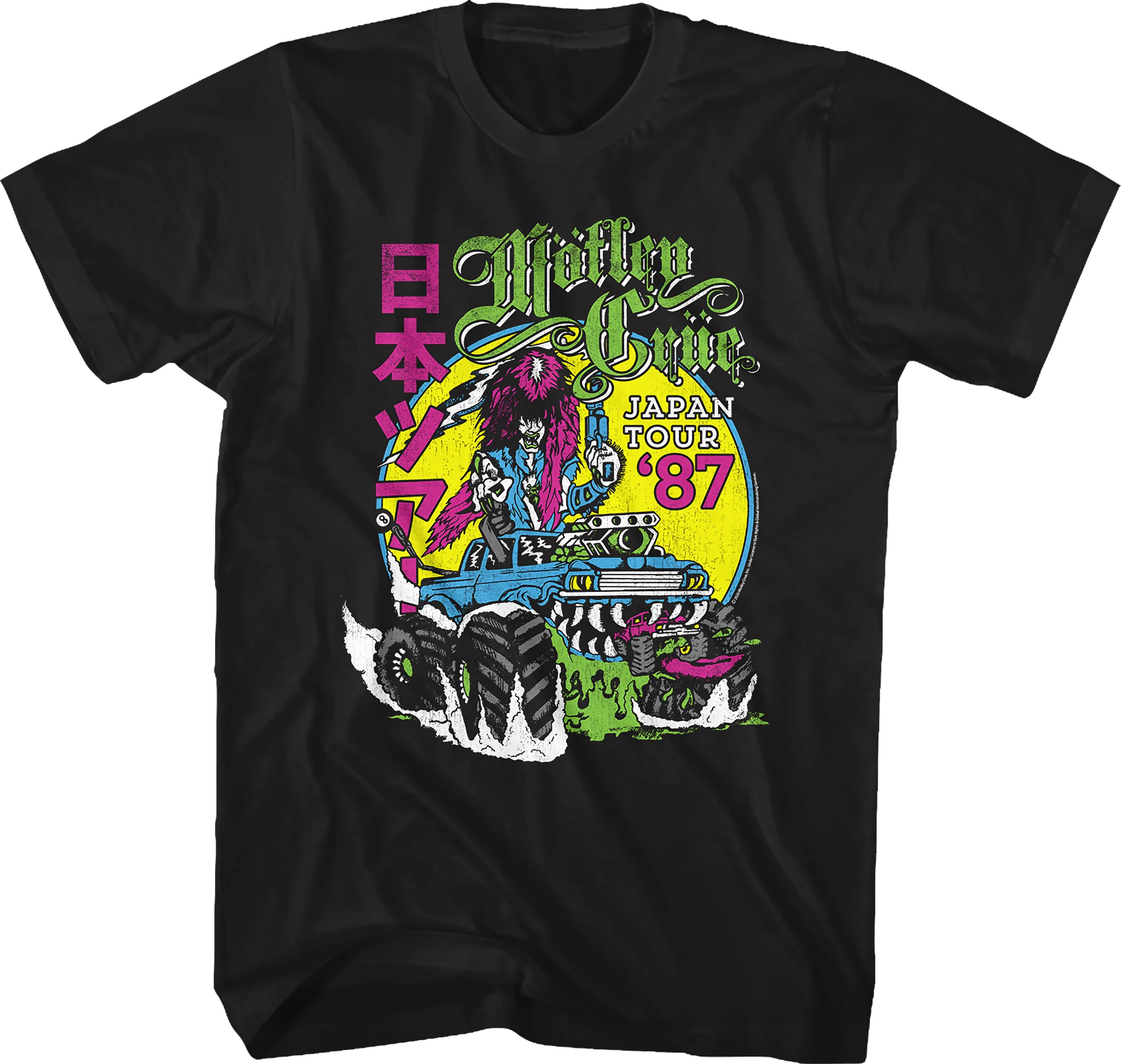 Neon Japan Tour 87 Motley Crue T-Shirt MS02760