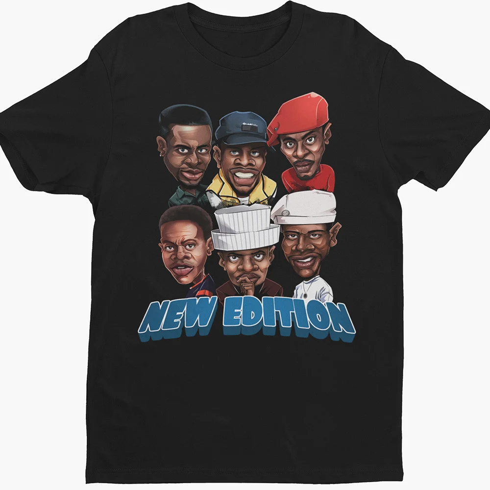 New Edition Band Caricature Premium Mens T-shirt MS07254