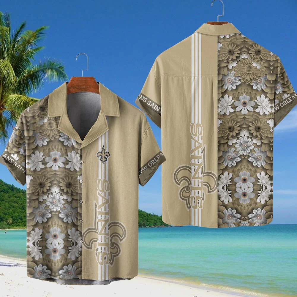 New Orleans Saints NFL Flower Hawaiian Shirt PT68474