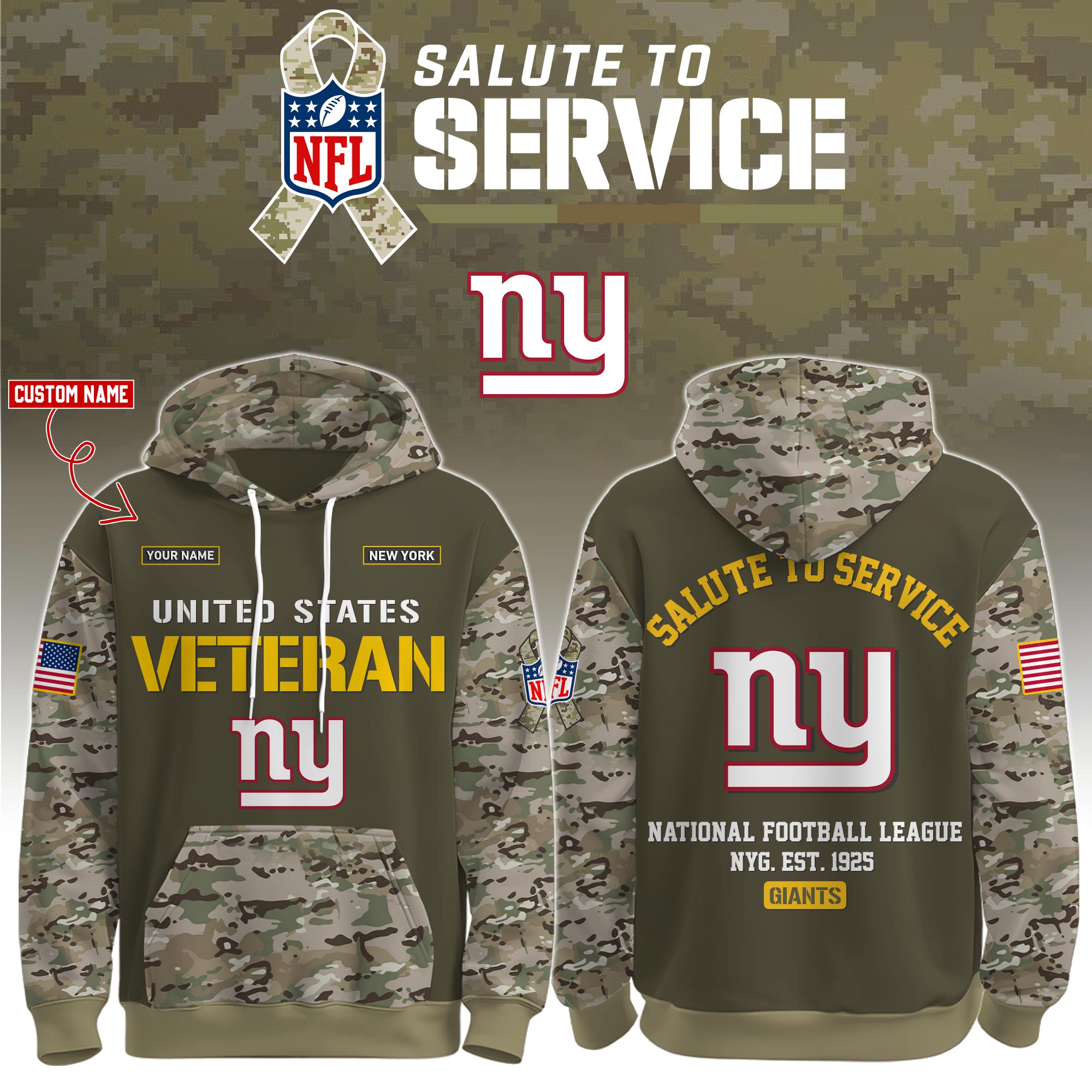 New York Giants Veteran Birthday Limited Editions Ver 3 PT76106