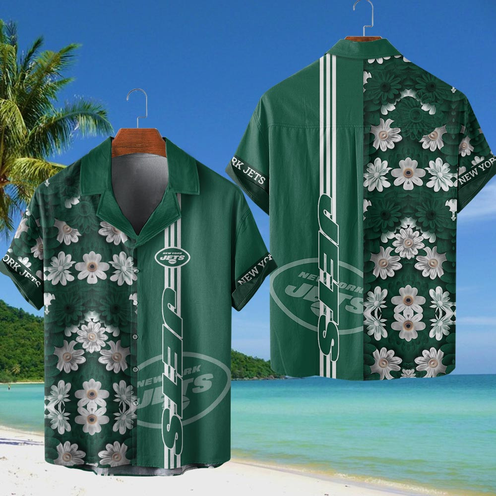 New York Jets NFL Flower Hawaiian Shirt PT68485