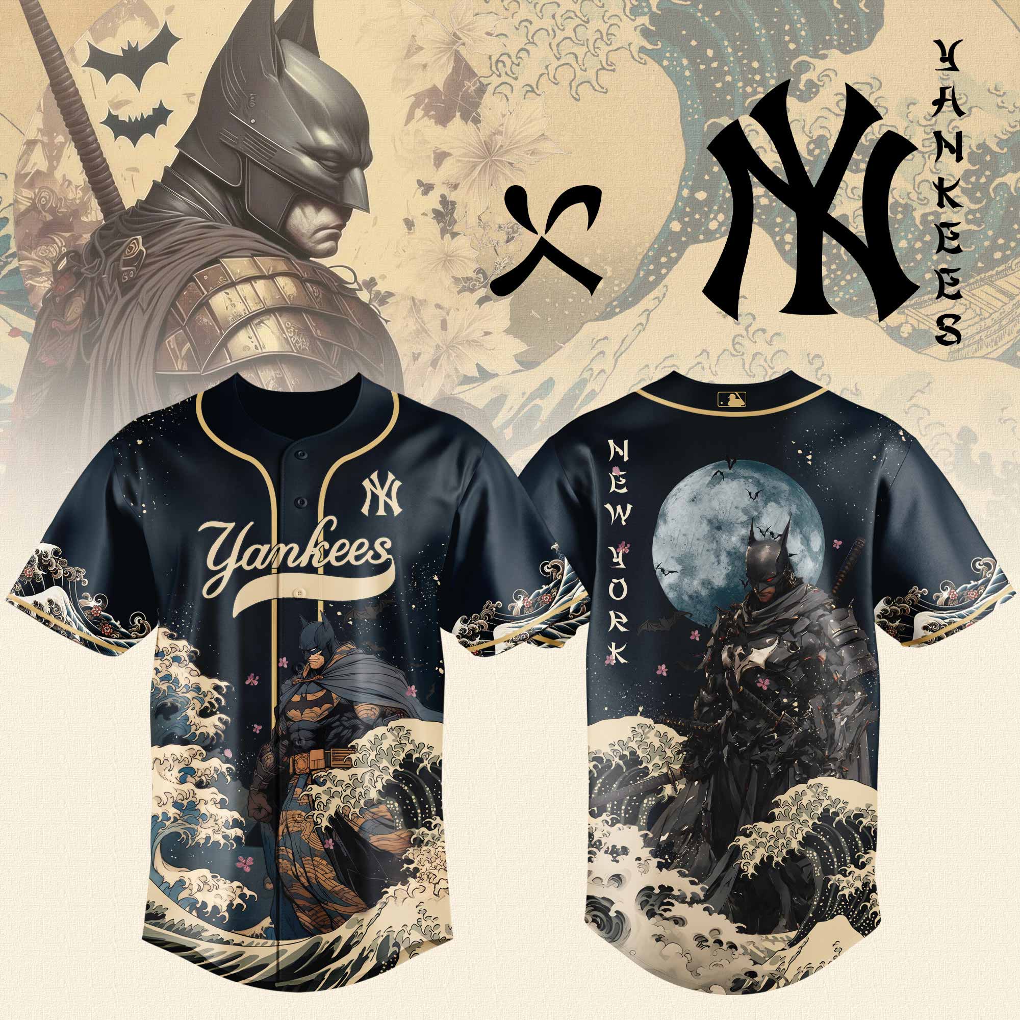 New York Yankees x Batman Night Limited Edition Jersey 2025 PT71798