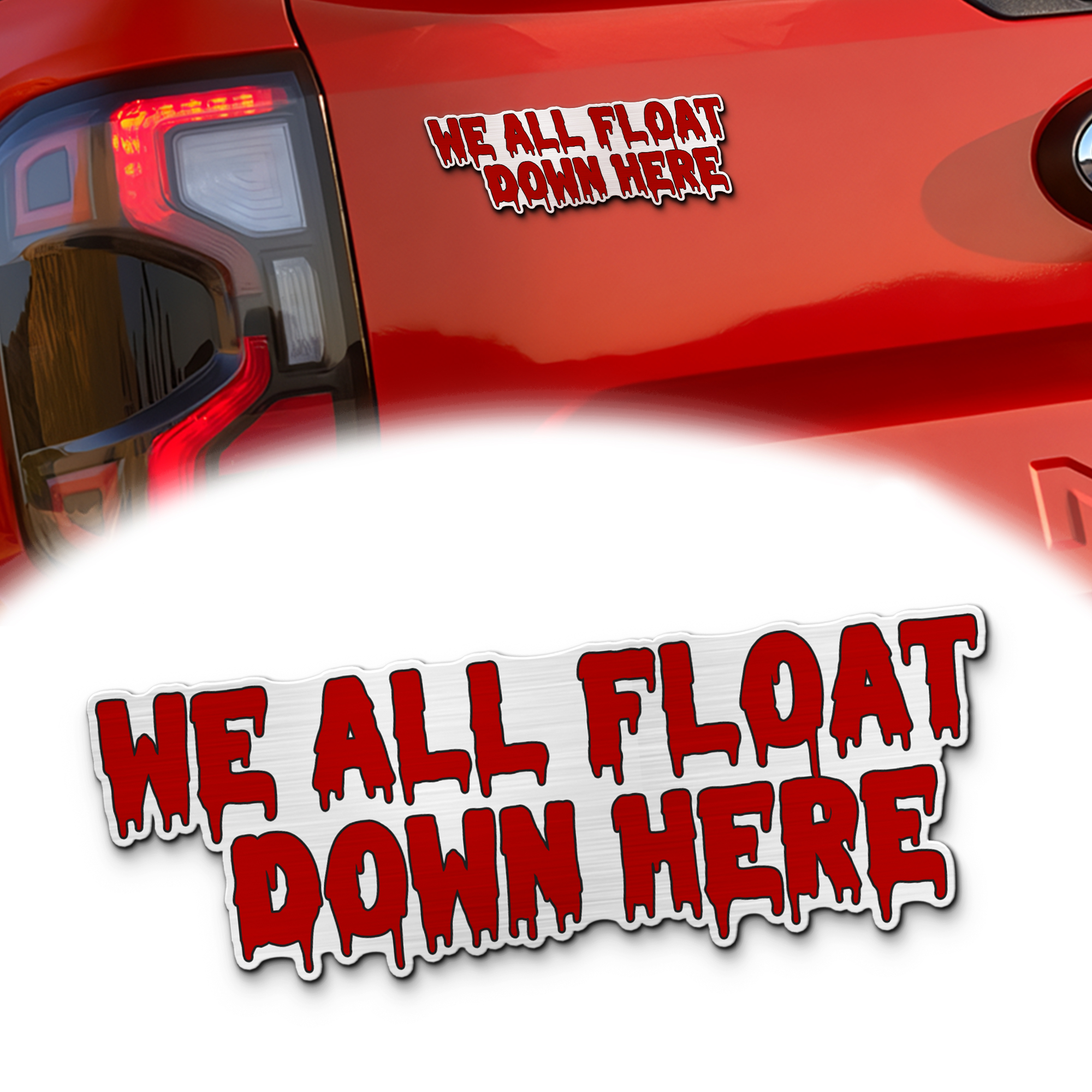 Pennywise Iconic Quote Edition Laser Engraved Car Emblem MS10200