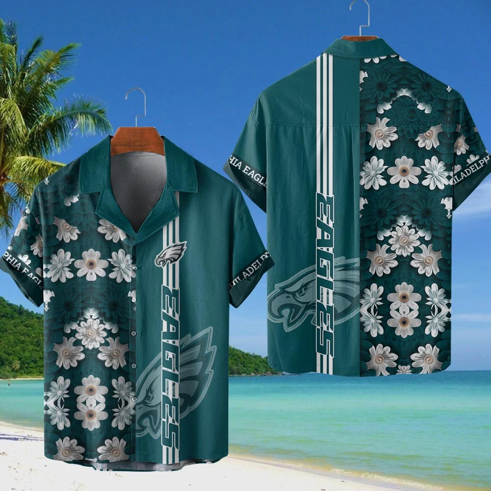 Philadelphia Eagles NFL Flower Hawaiian Shirt PT68462