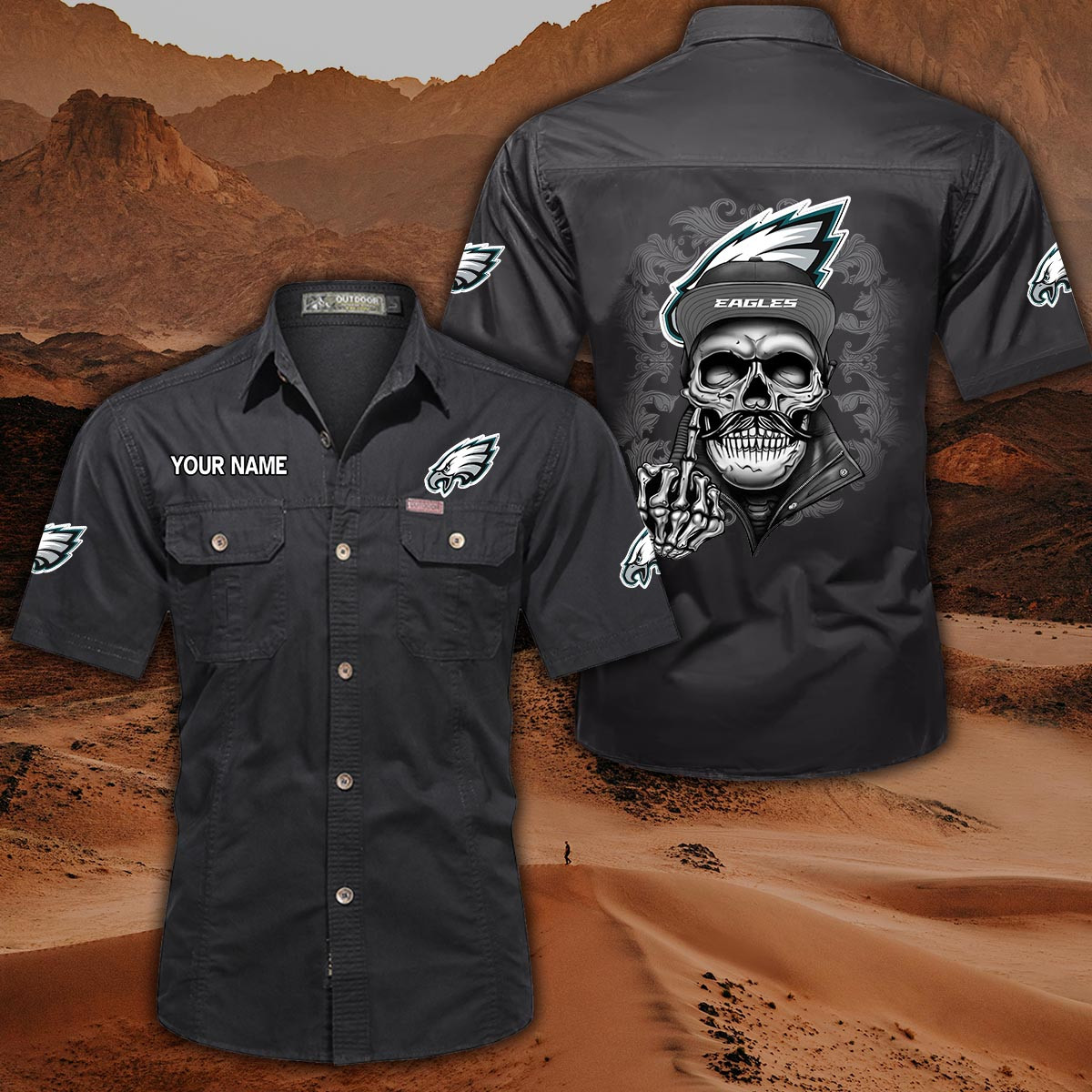 Philadelphia Eagles Pocket Short Sleeve Shirt PT69489