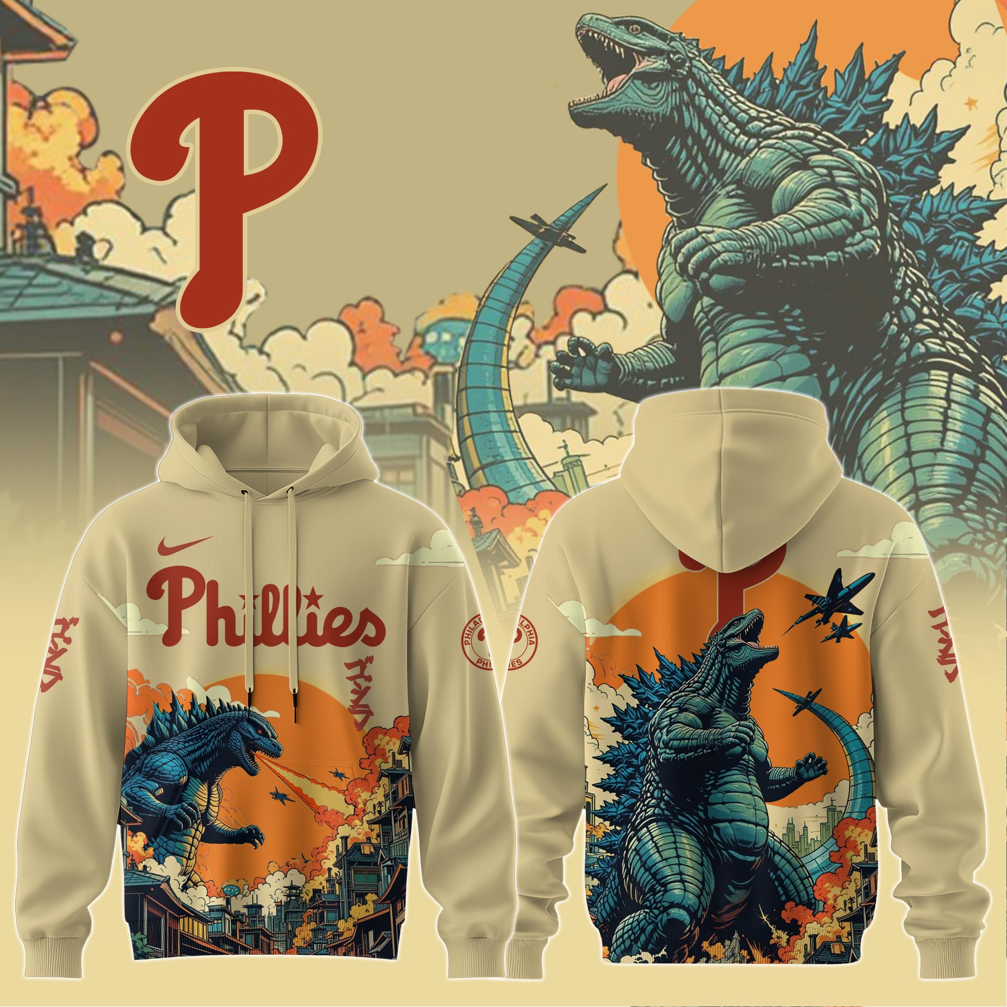 Philadelphia Phillies Special Godzilla Limited Edition Hoodie PT72790
