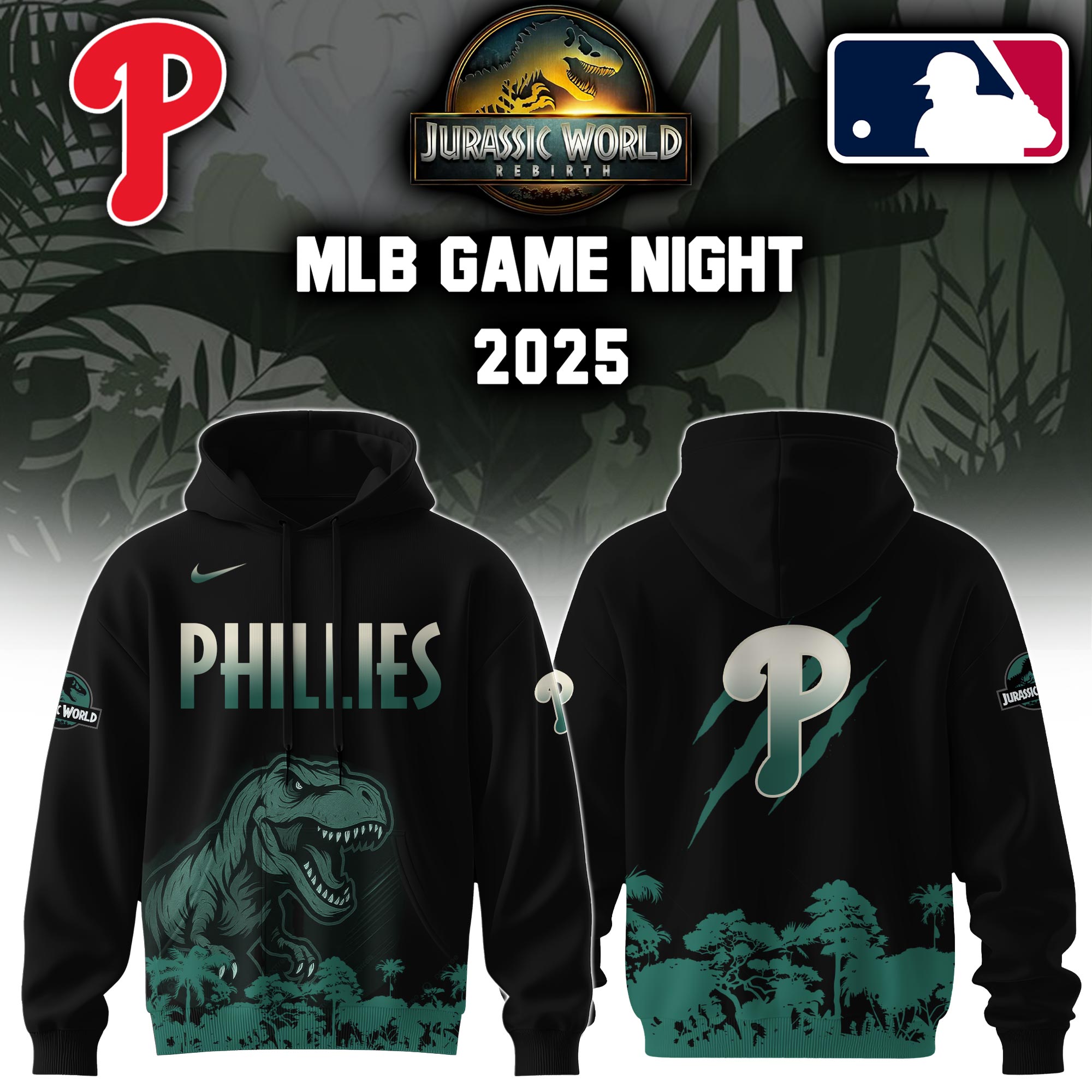 Philadelphia Phillies X Jurassic World Hooide Colab 2025 Editons Limited PT70215