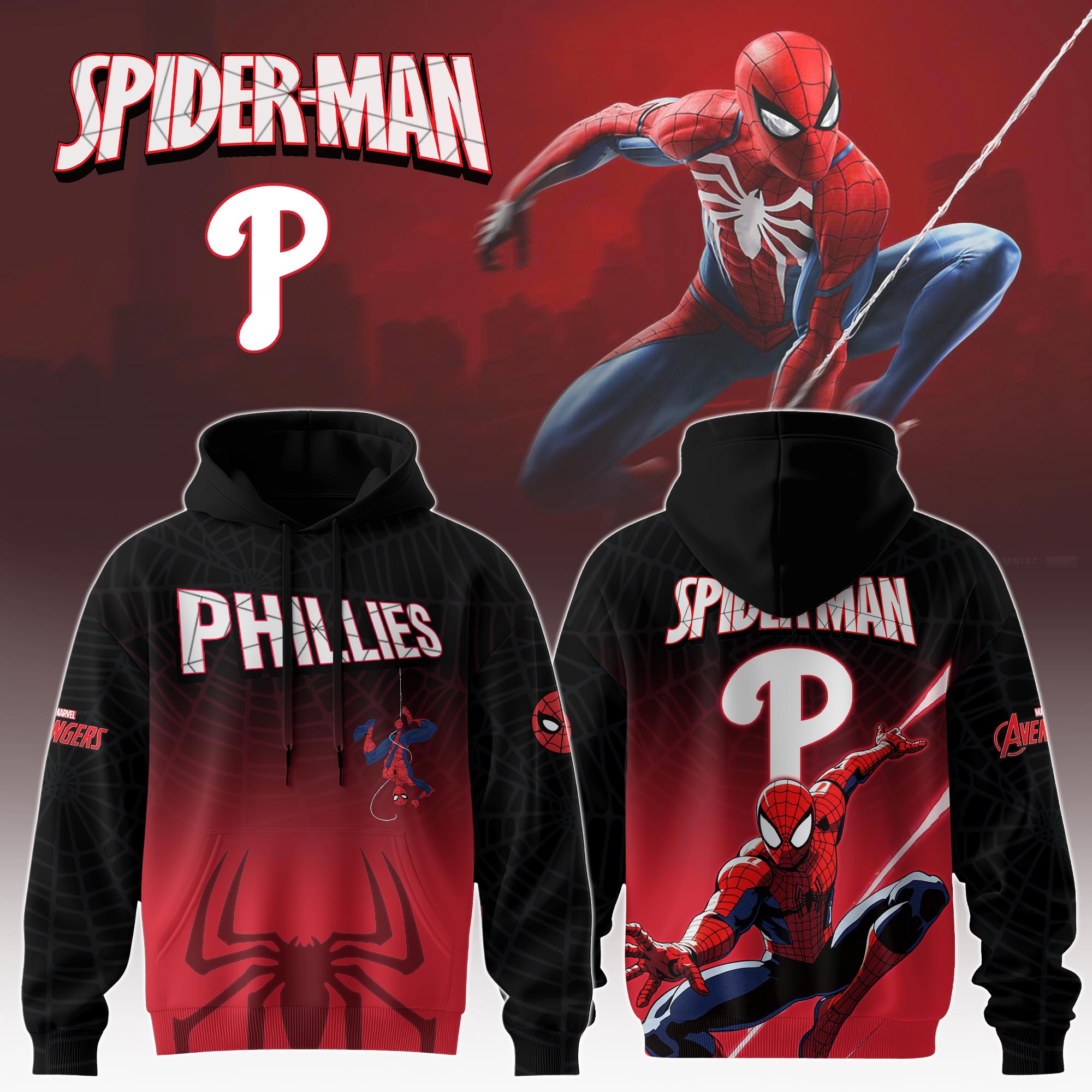 Philadelphia Phillies X Spider Man Game Night Special Edition Hoodie MS06510