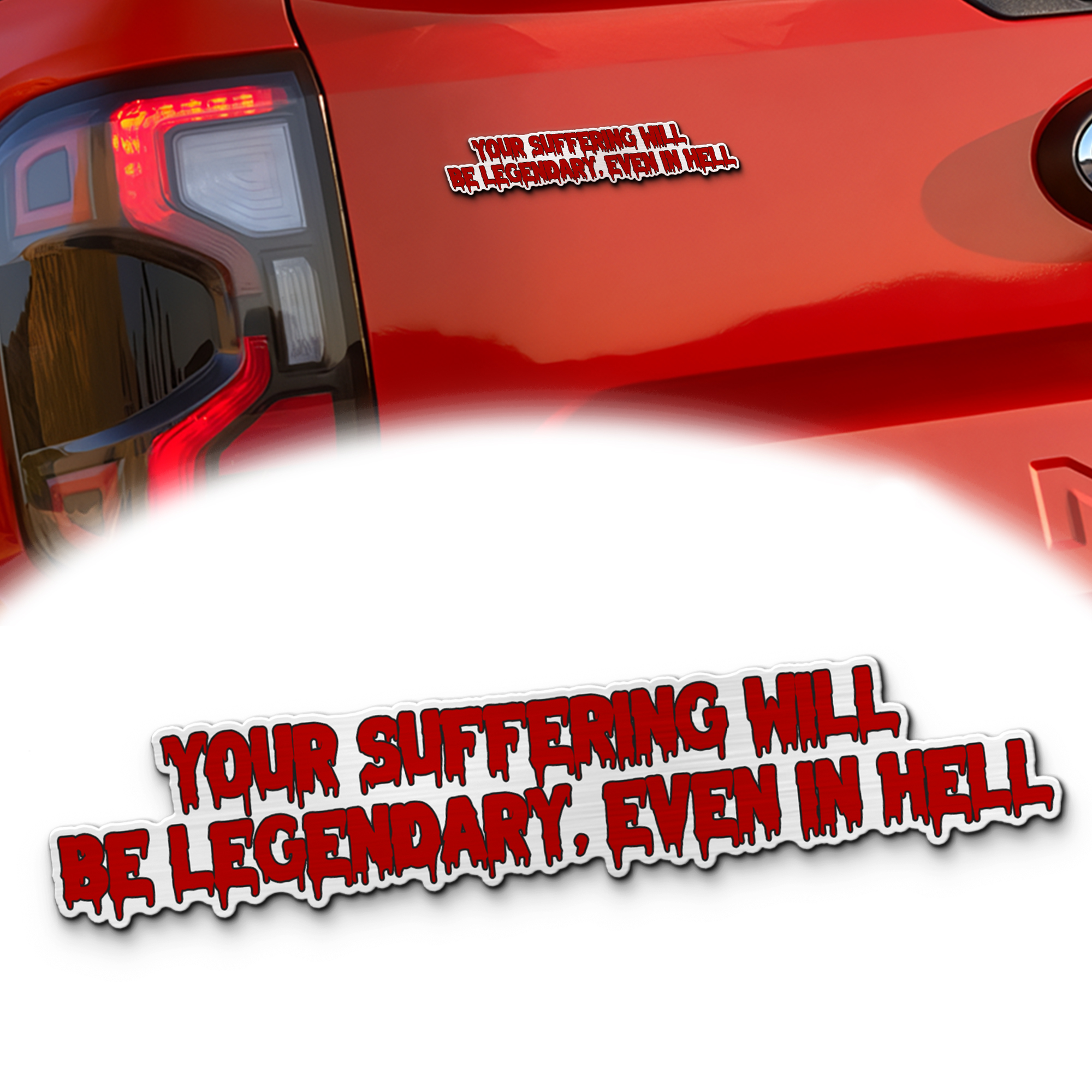 Pinhead Iconic Quote Edition Laser Engraved Car Emblem MS10202