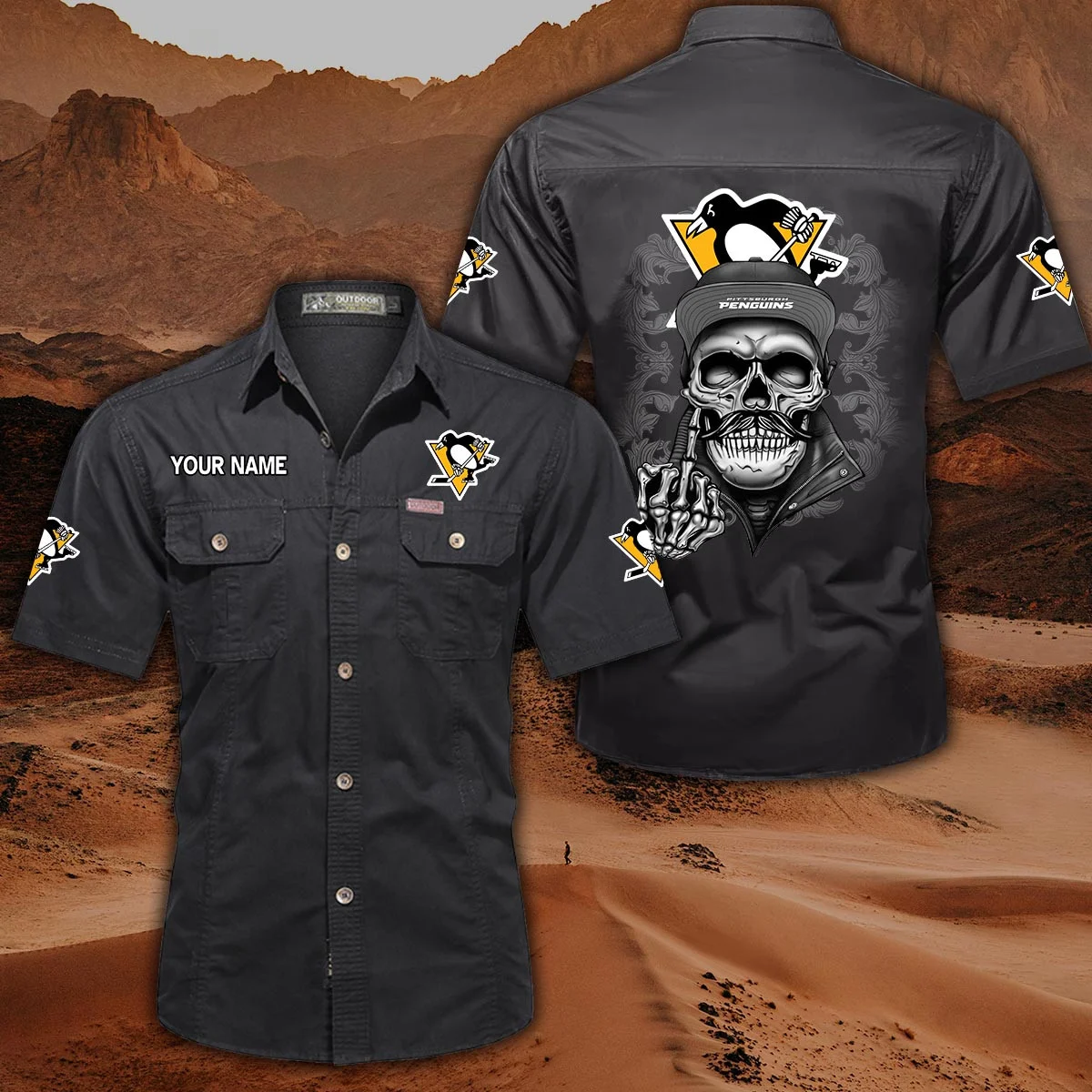 Pittsburgh Penguins Pocket Short Sleeve Shirt PT69530