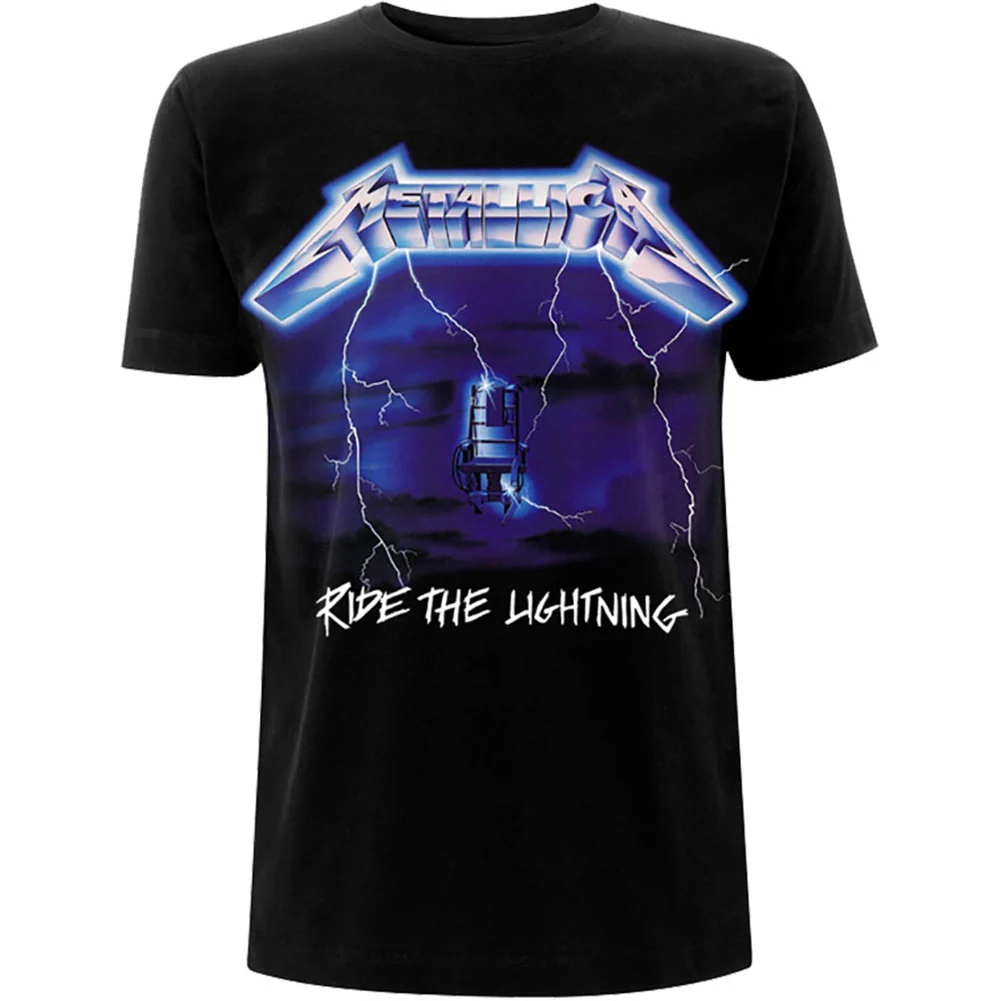 Ride The Lightning Tracks Back Print Slim Fit T-shirt MS00005