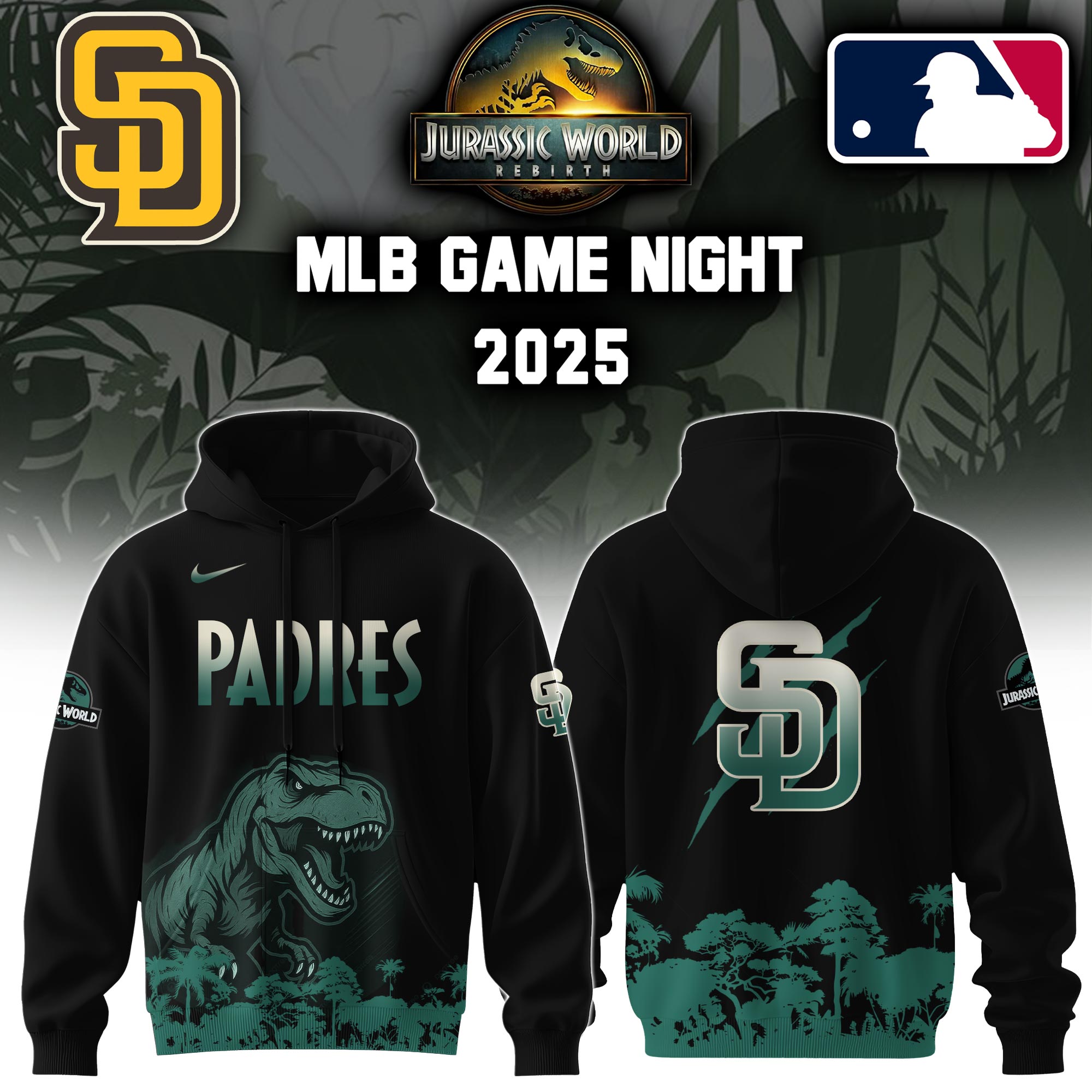 San Diego Padres X Jurassic World Hooide Colab 2025 Editons Limited PT70139