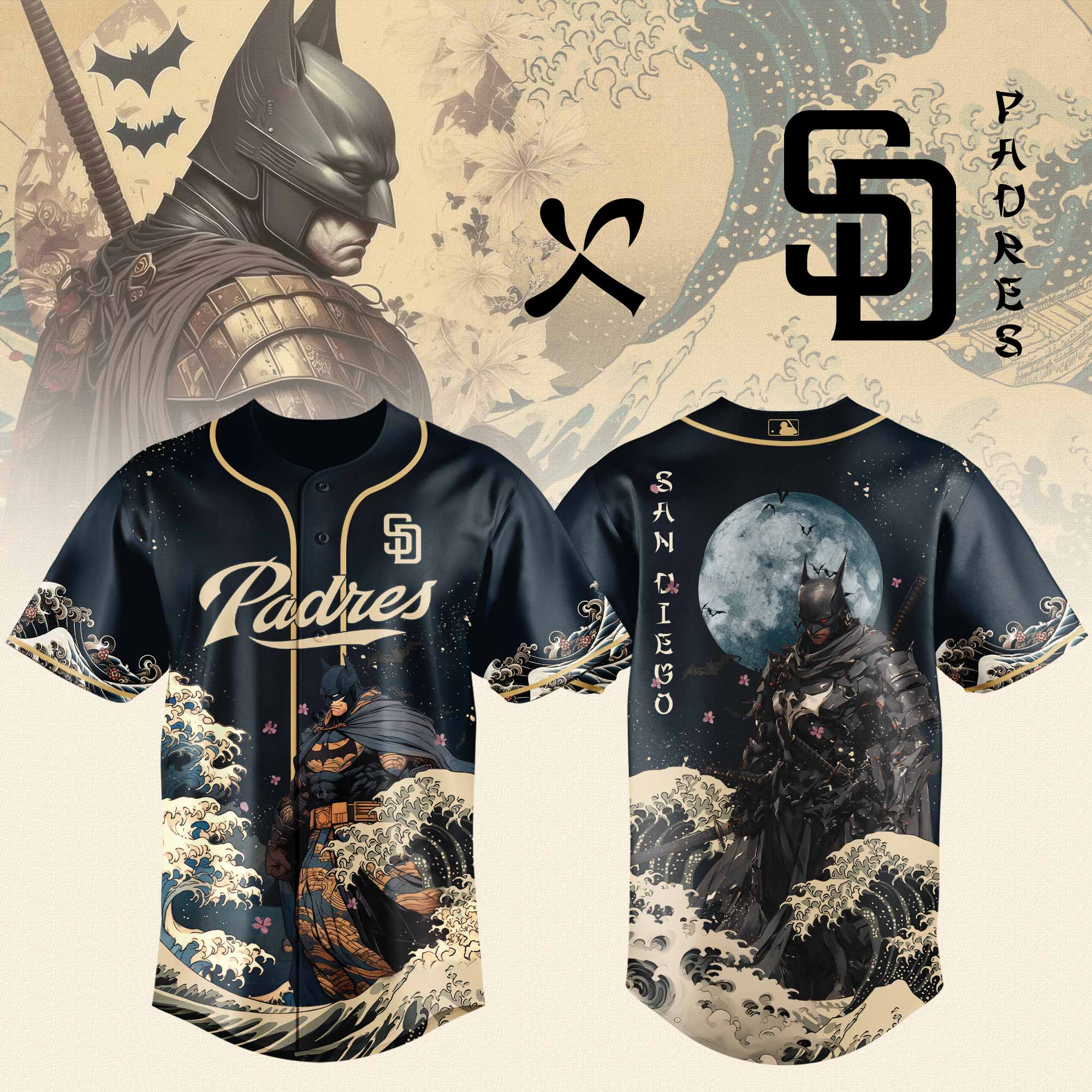 San Diego Padres x Batman Night Limited Edition Jersey 2025 PT71792