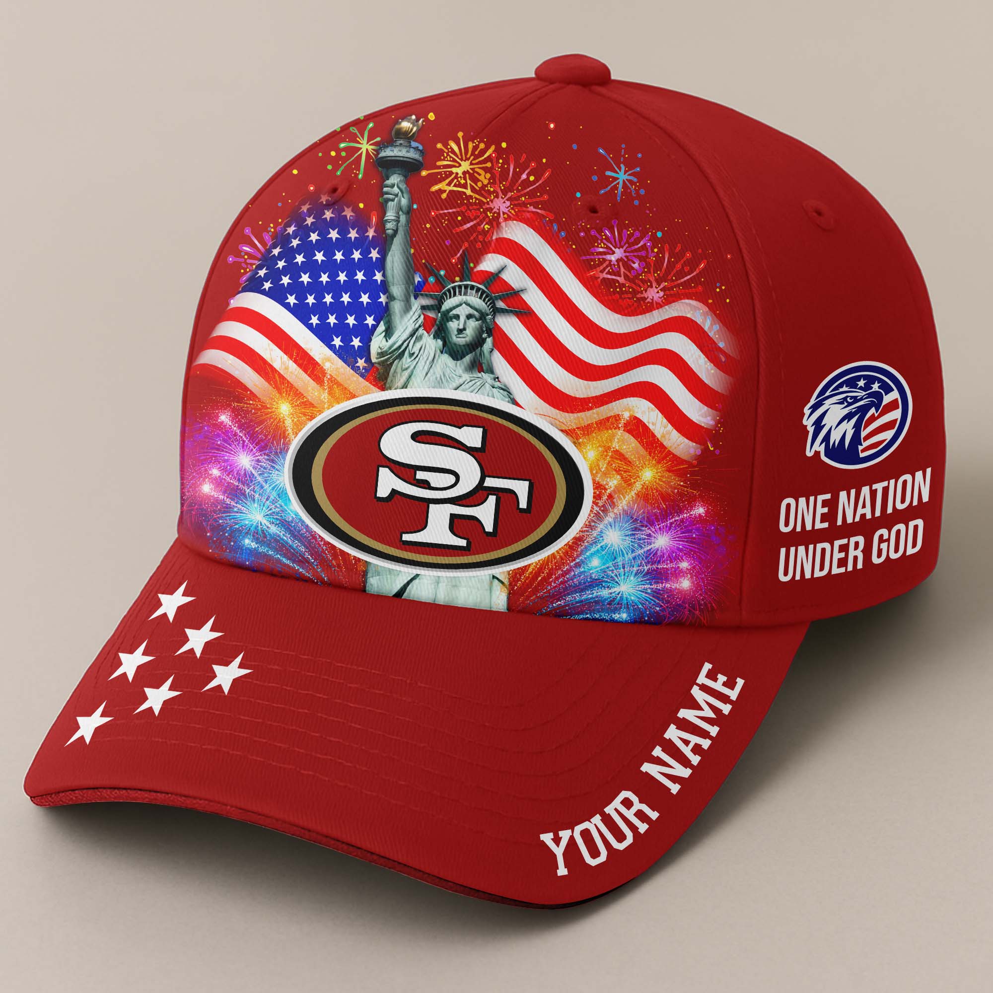 San Francisco 49ers Independence Day Cap PT68529