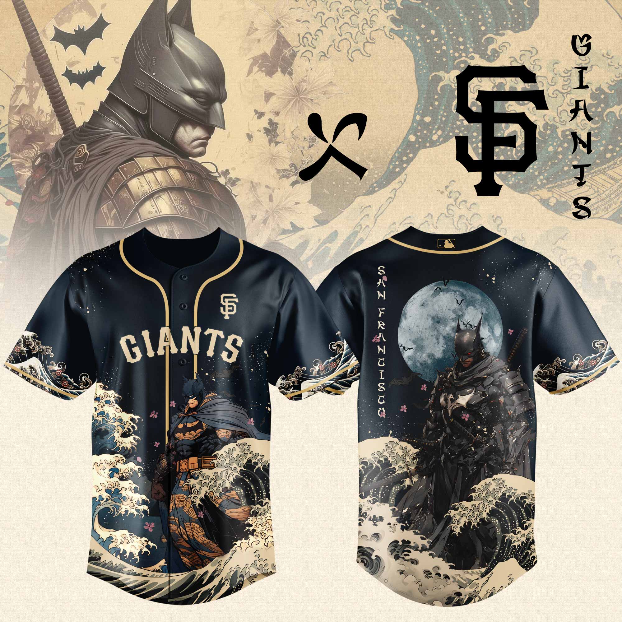 San Francisco Giants x Batman Night Limited Edition Jersey 2025 PT71791